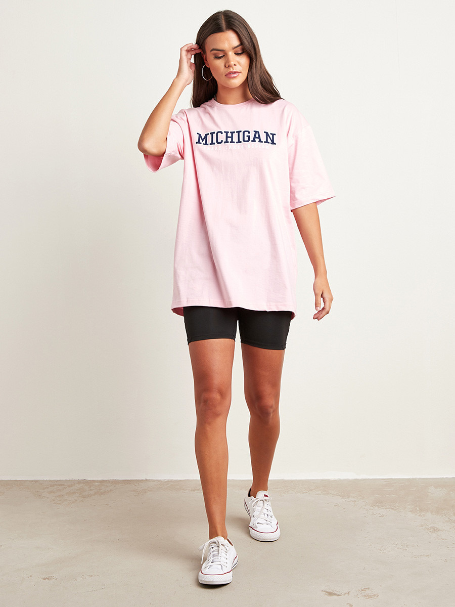 تيشيرت مطبوع بقصة واسعة-women-clothing-tshirts-image-2