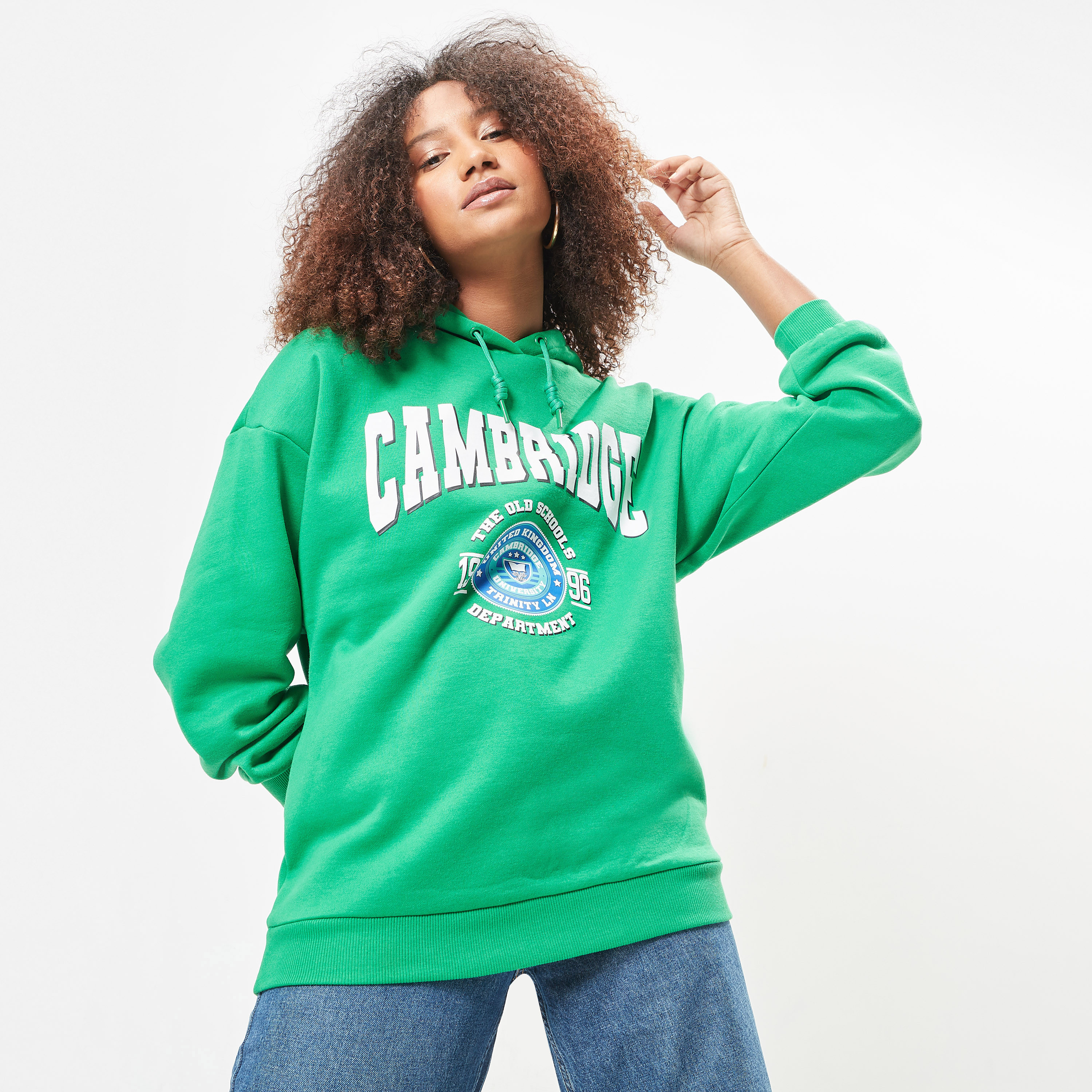 Teal green sales sweatshirt