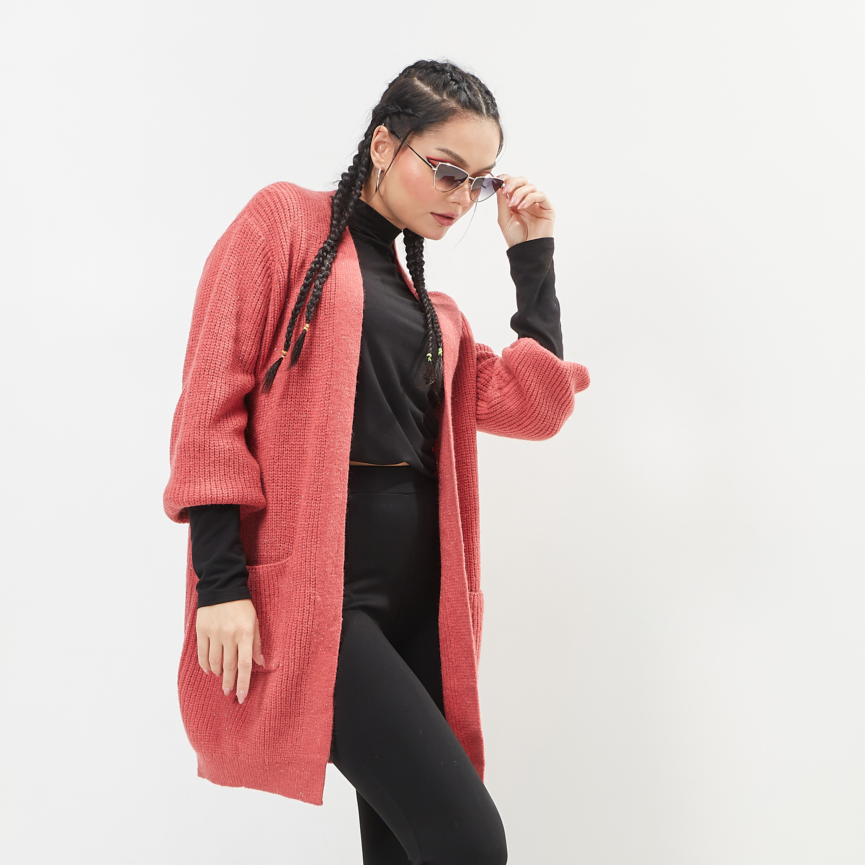 Chenille shop longline cardigan