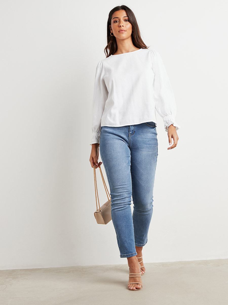 بلوزة سادة بأكمام طويلة-women-clothing-shirtsandblouses-blouses-image-2