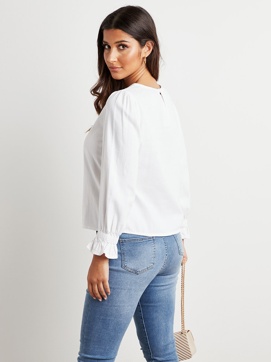 بلوزة سادة بأكمام طويلة-women-clothing-shirtsandblouses-blouses-image-3