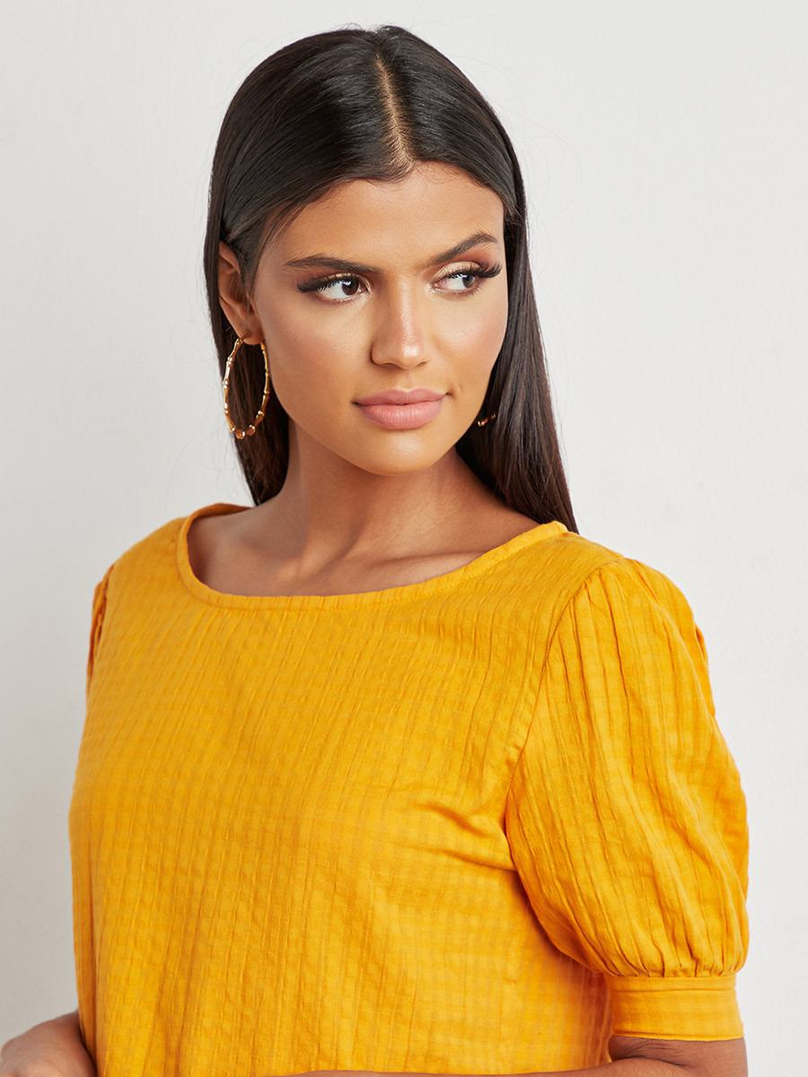 بلوزة بارزة الملمس بأكمام منفوخة-women-clothing-shirtsandblouses-blouses-image-4