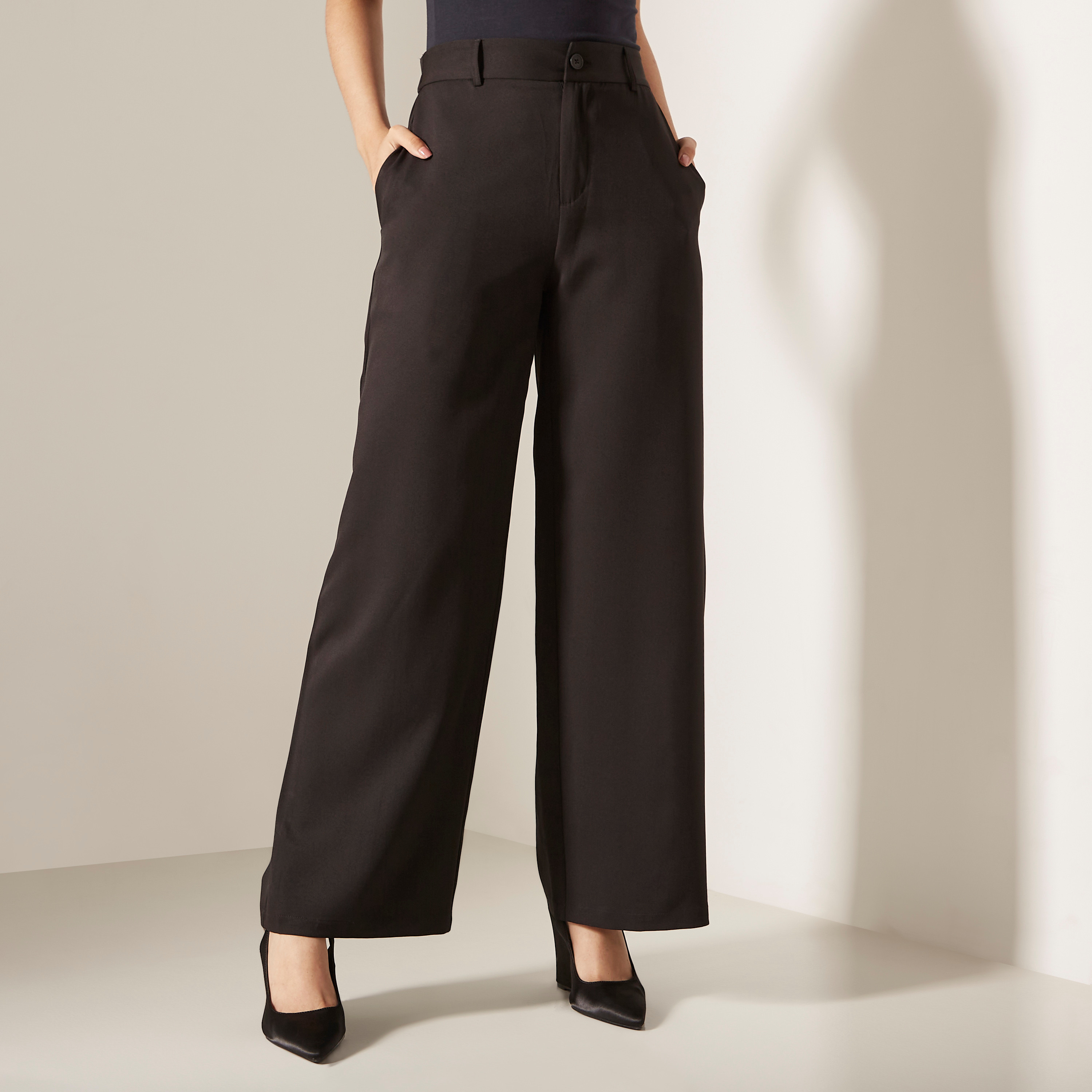 Palazzo pants straight clearance leg