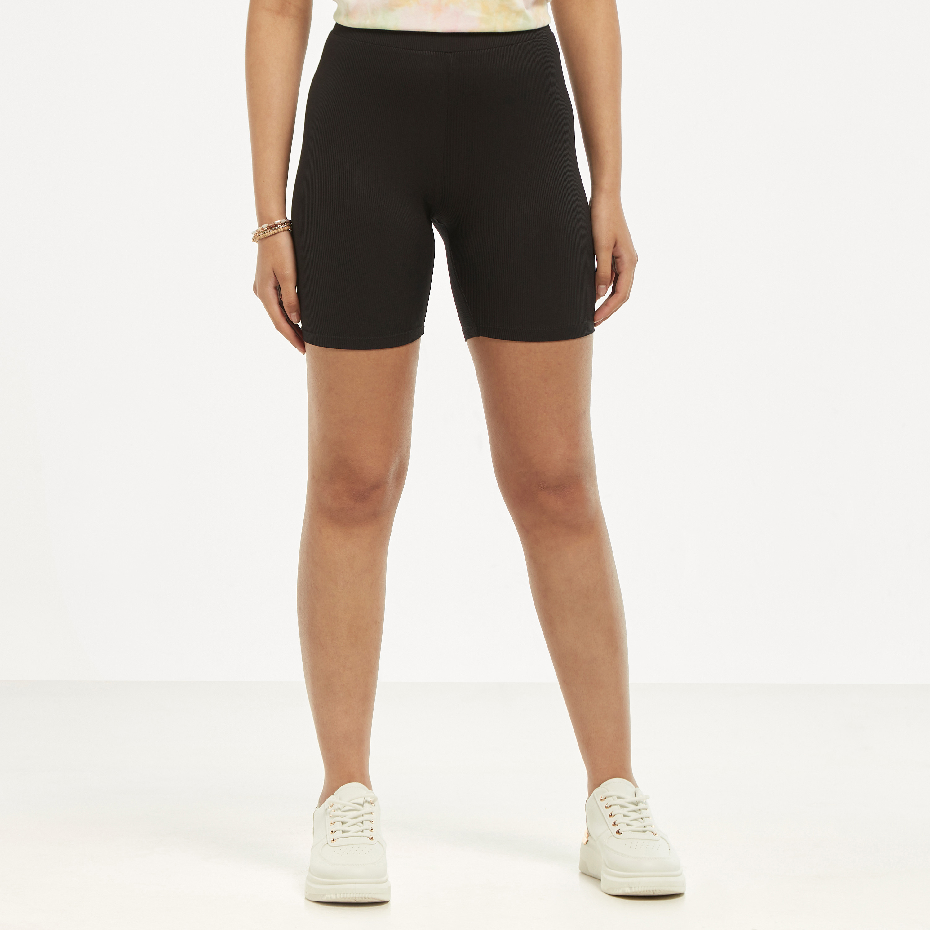 Ribbed on sale cycling shorts