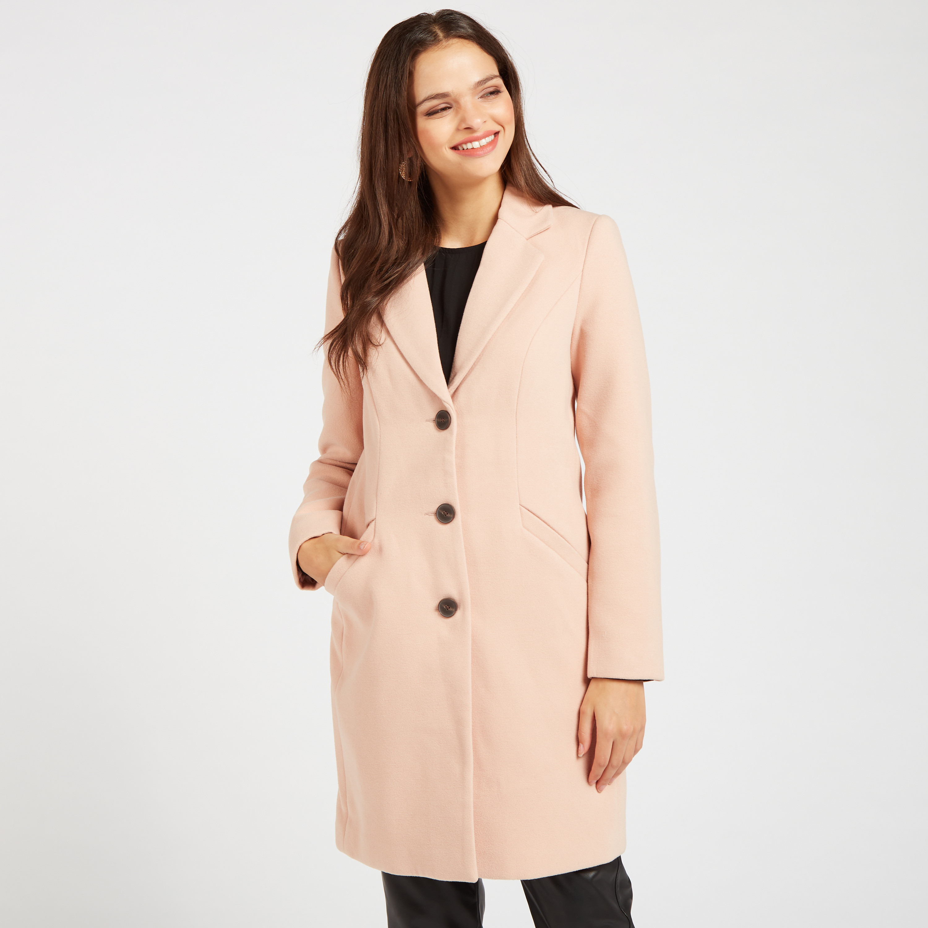 Longline overcoat women's best sale