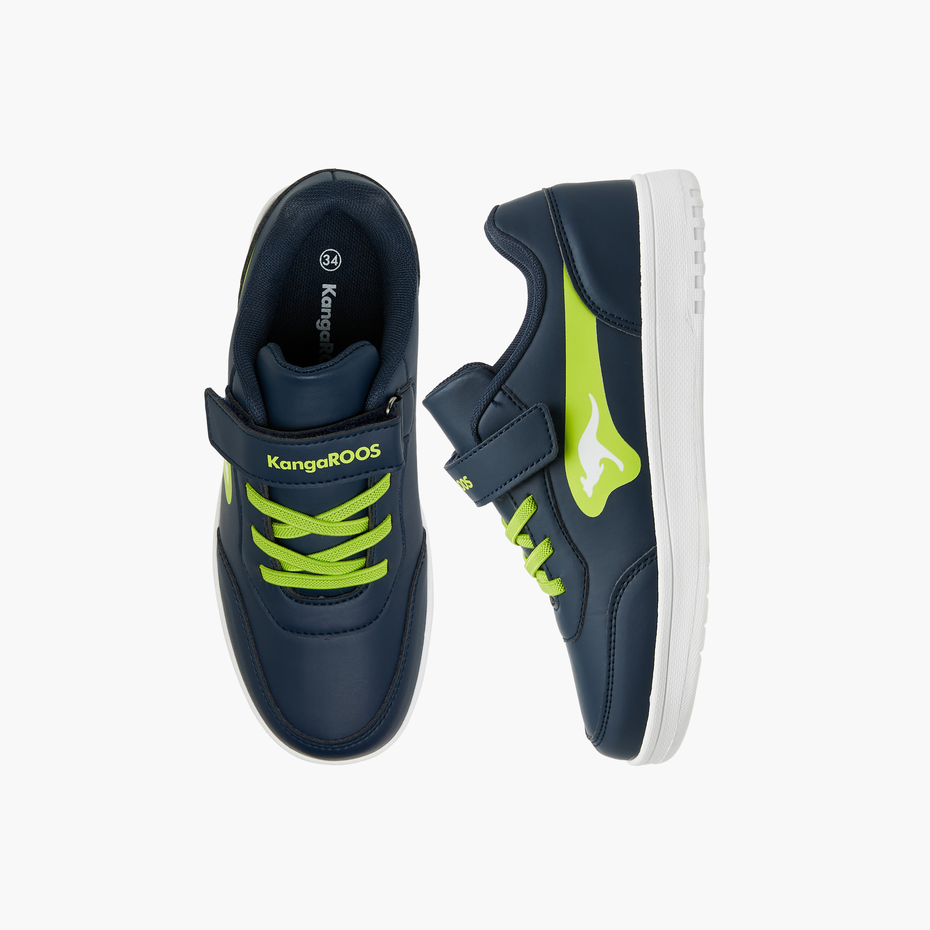 حذاء سنيكرز متعدد التصاميم بشريط إغلاق لاصق للأولاد من كانجاروز-boys-shoes-sneakers-image-6