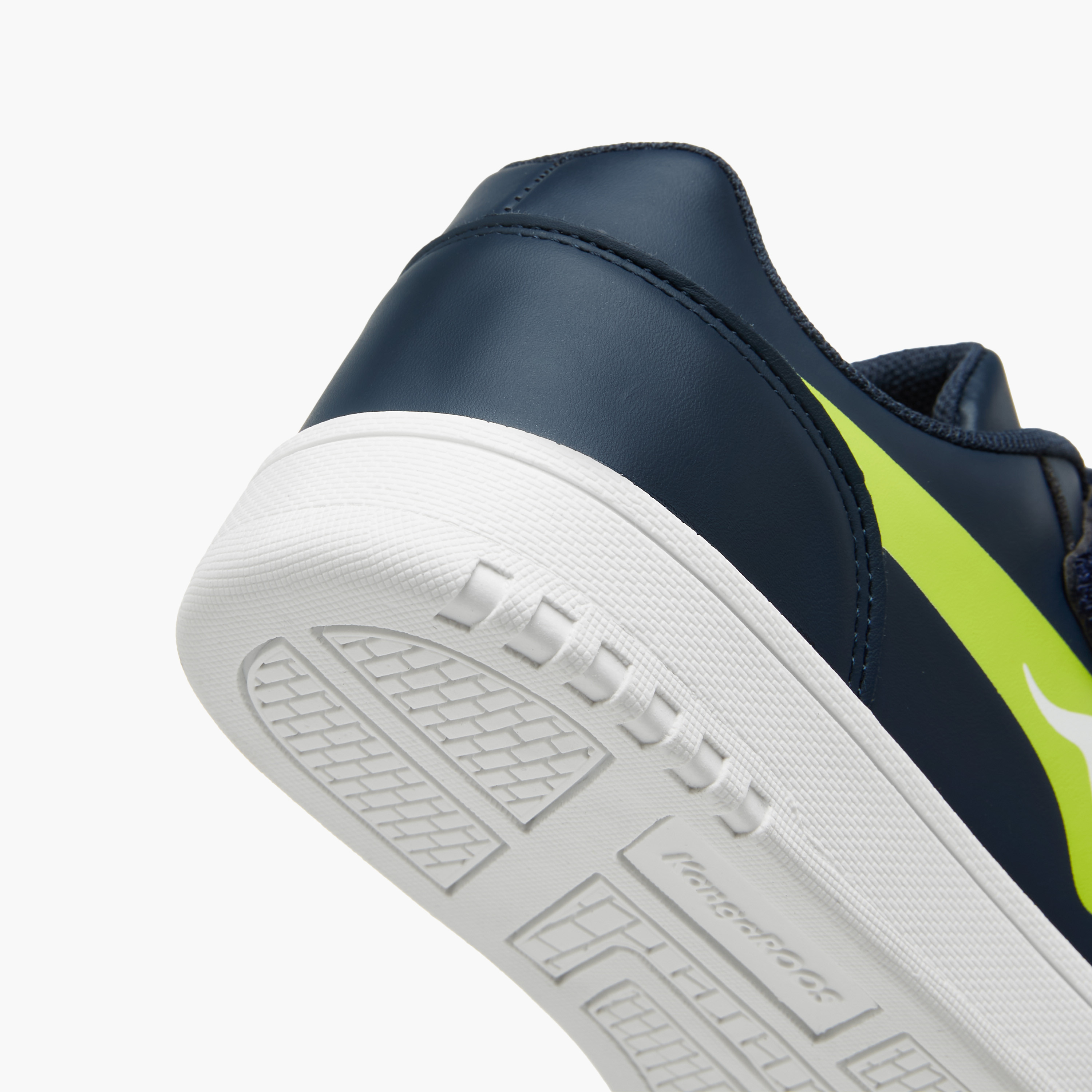 KangaROOS Boys' Panelled Sneakers with Hook and Loop Closure-boys-shoes-sneakers-image-5