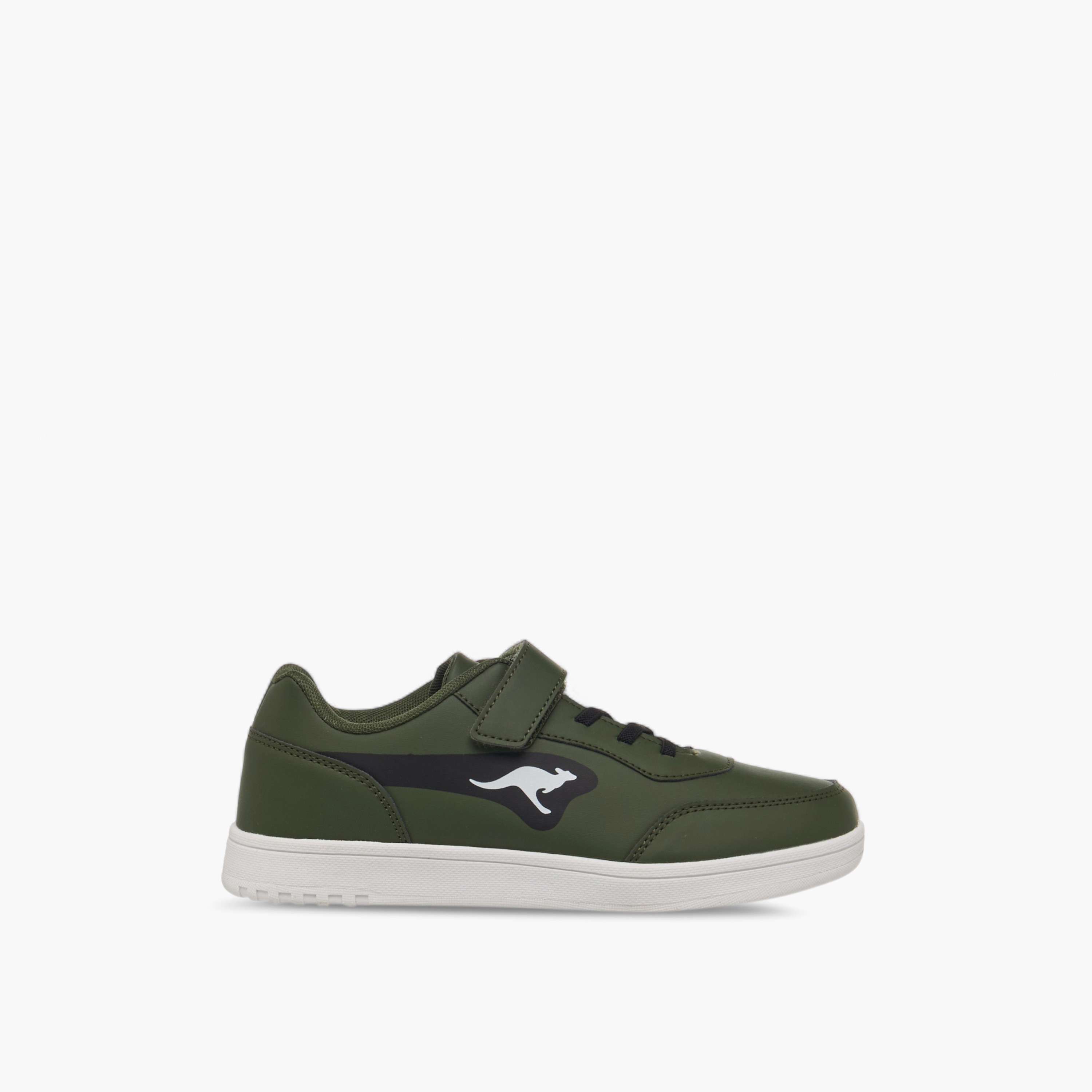 KangaROOS Women's Panelled Sneakers with Hook and Loop Closure-women-shoes-sneakers-image-3