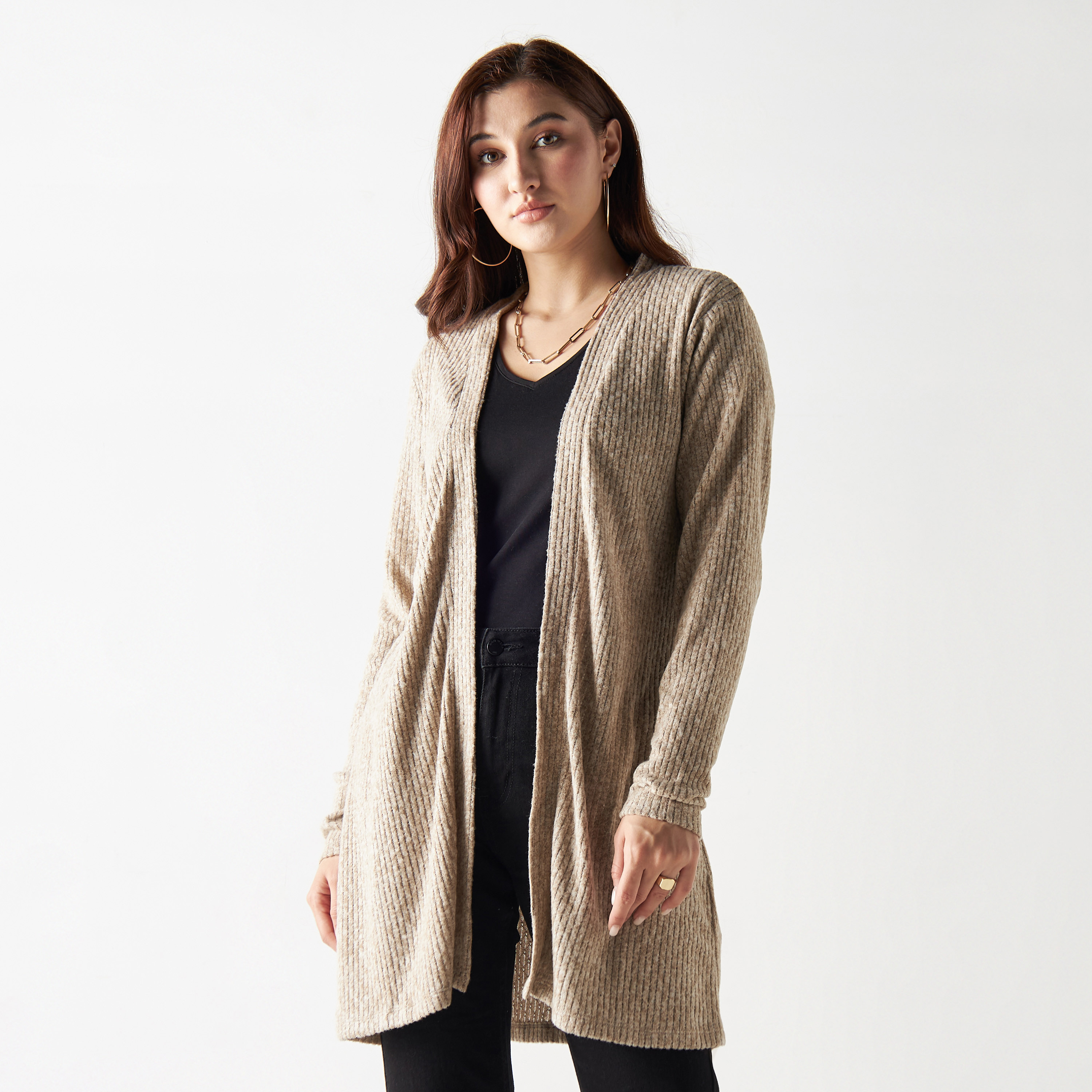 Open shrug outlet cardigan