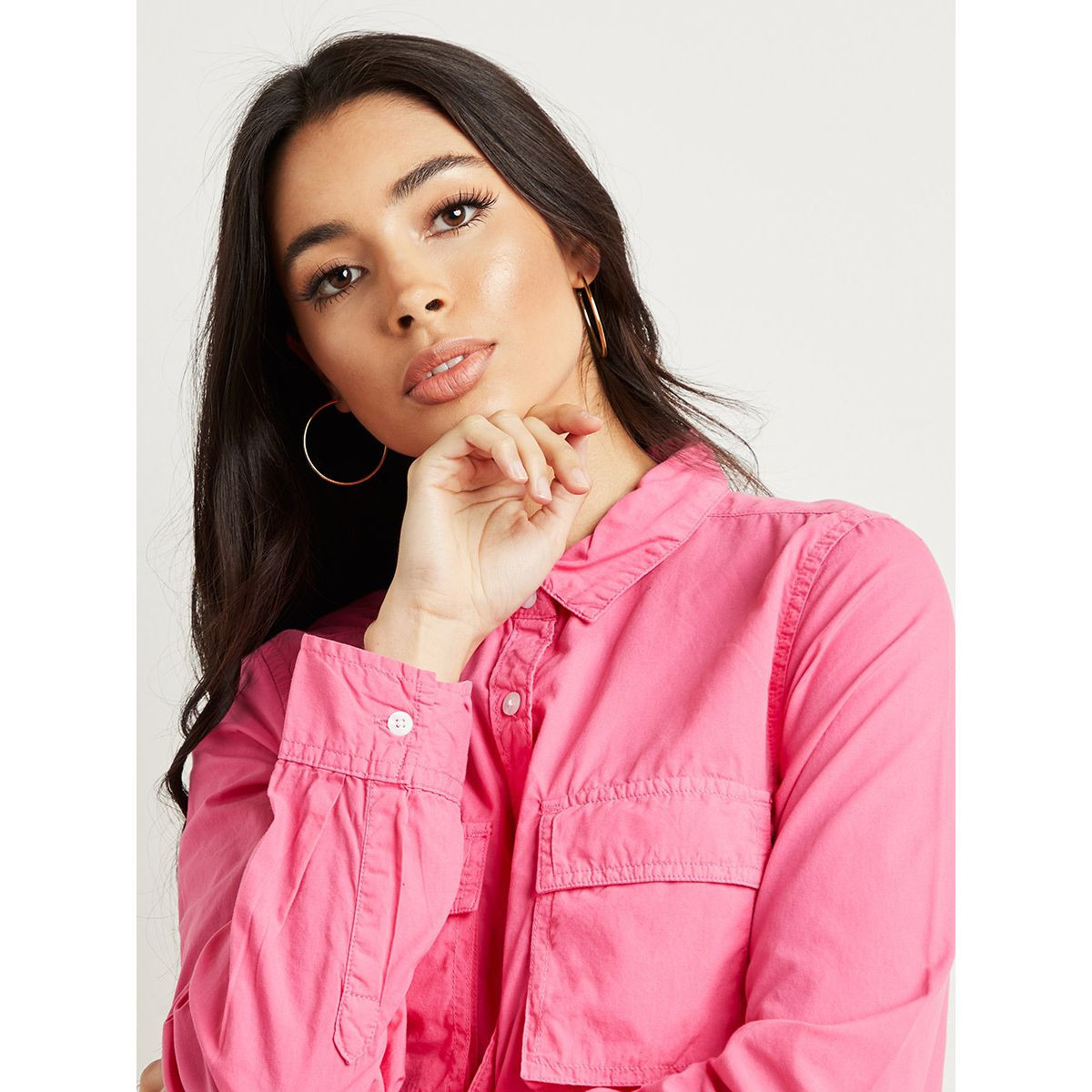 قميص طويل بأزرار من ستايلي-women-clothing-shirtsandblouses-blouses-image-3