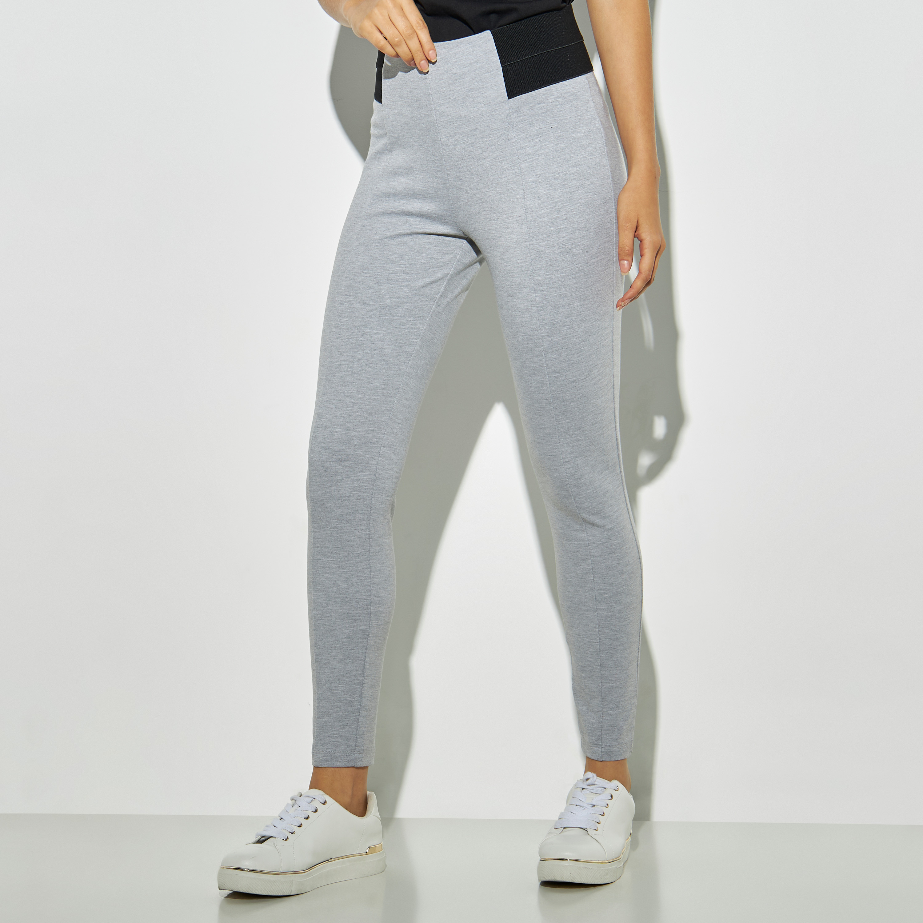 Buy Treggings with Wide Elasticised Waistband Splash Kuwait