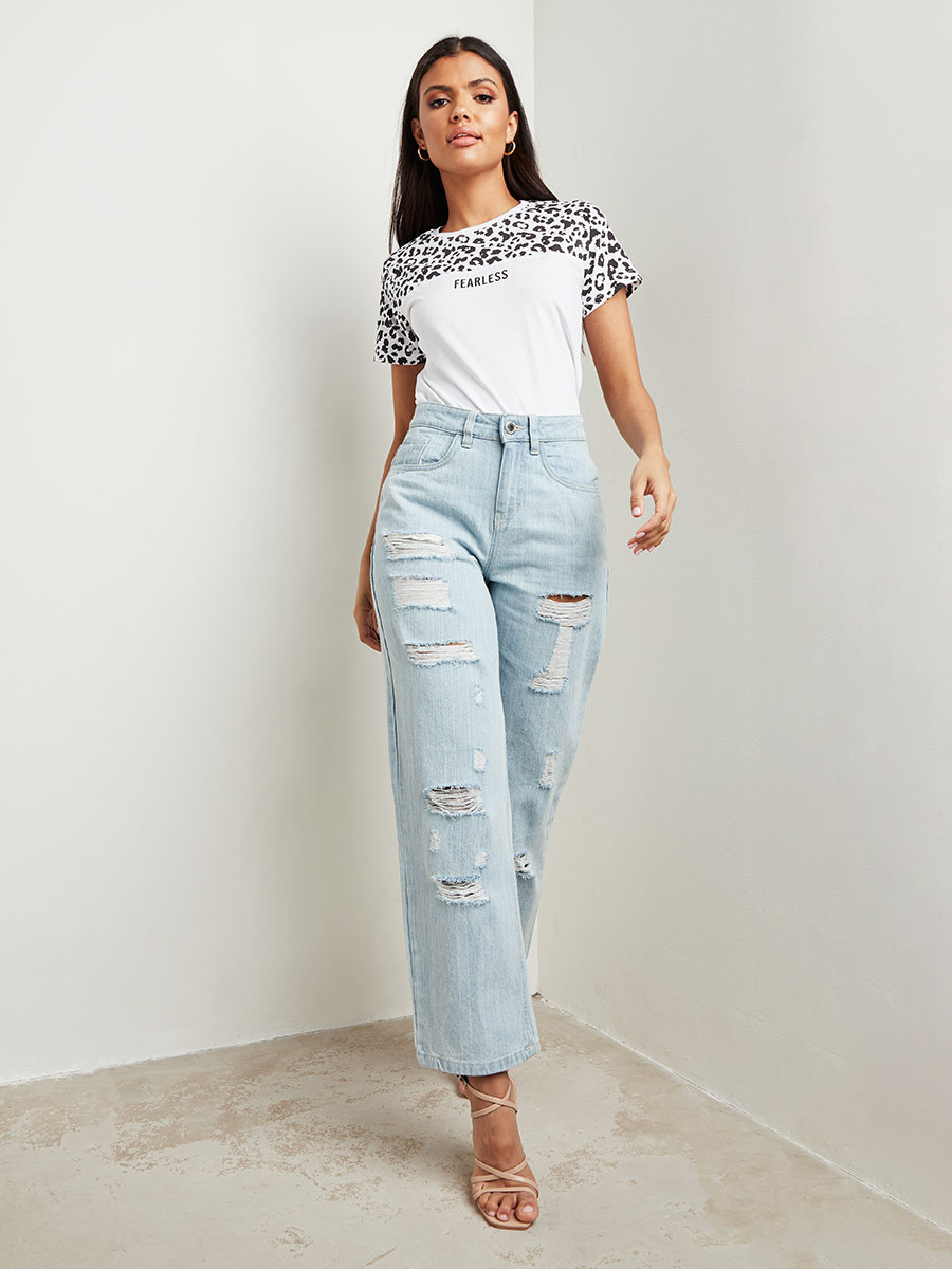 تيشيرت مطبوع بقصة واسعة-women-clothing-tshirts-image-2