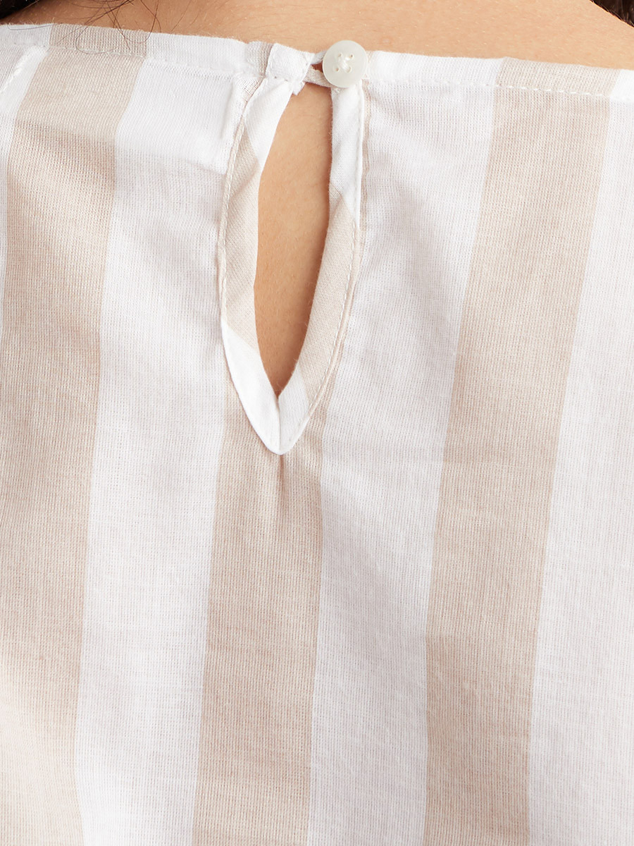 بلوزة مخططة بتفاصيل كشكش من ستايلي-women-clothing-shirtsandblouses-blouses-image-5