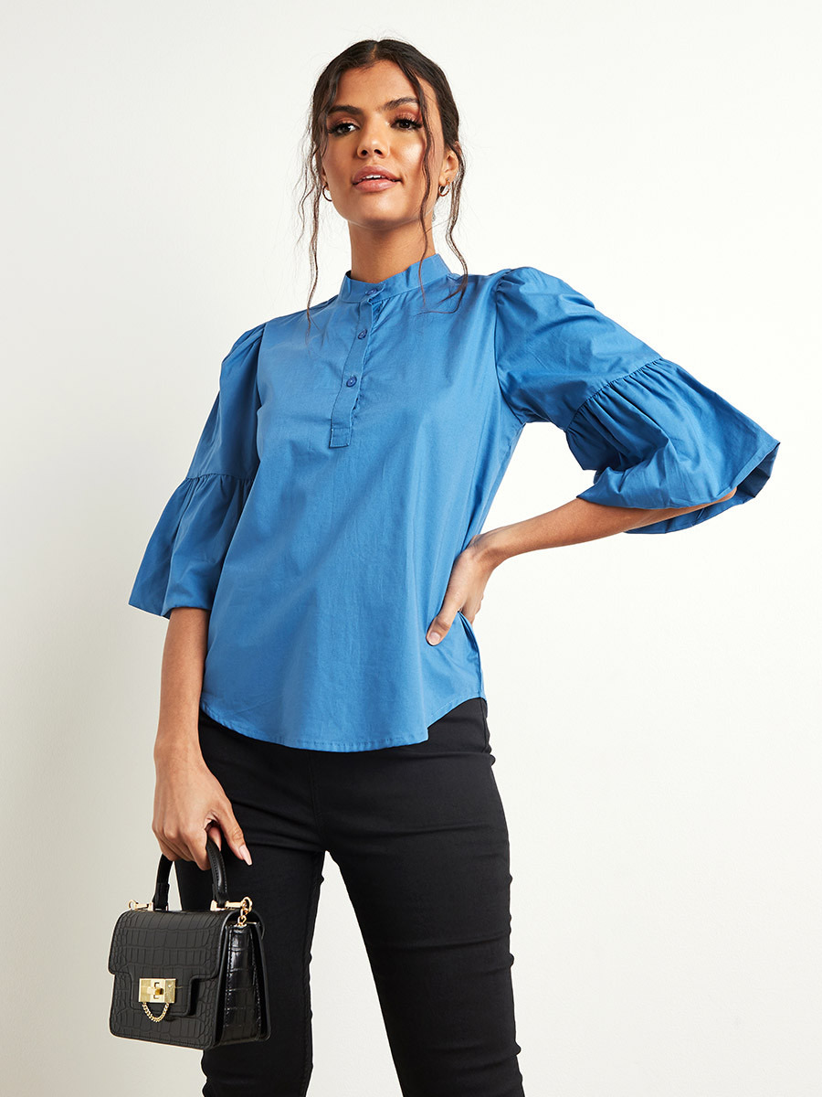 بلوزة بأكمام واسعة من ستايلي-women-clothing-shirtsandblouses-blouses-image-1