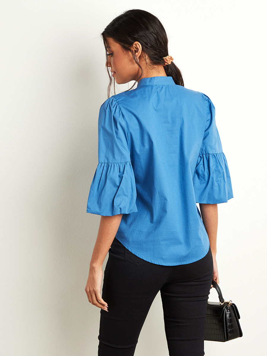بلوزة بأكمام واسعة من ستايلي-women-clothing-shirtsandblouses-blouses-image-4