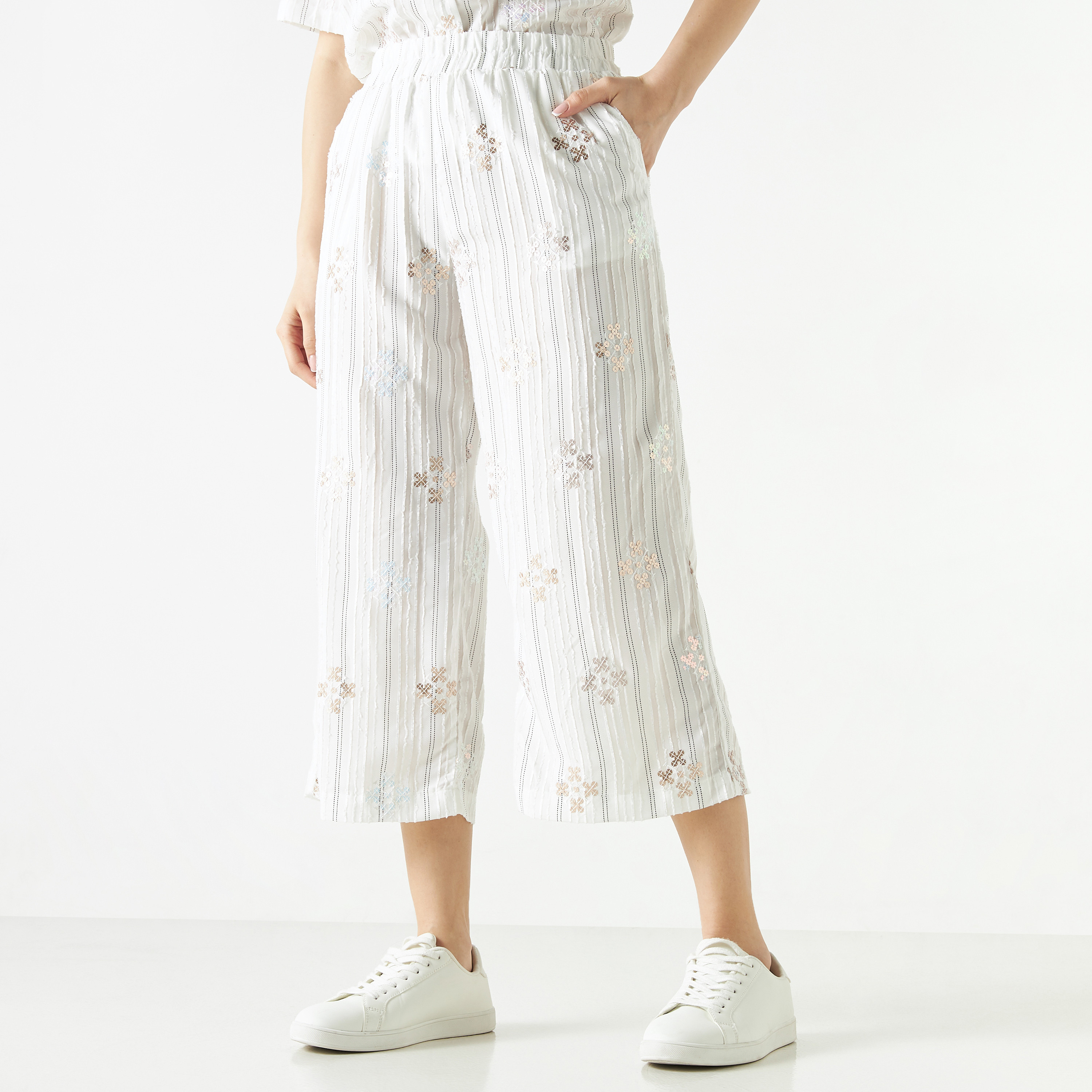 Embroidered clearance trousers online