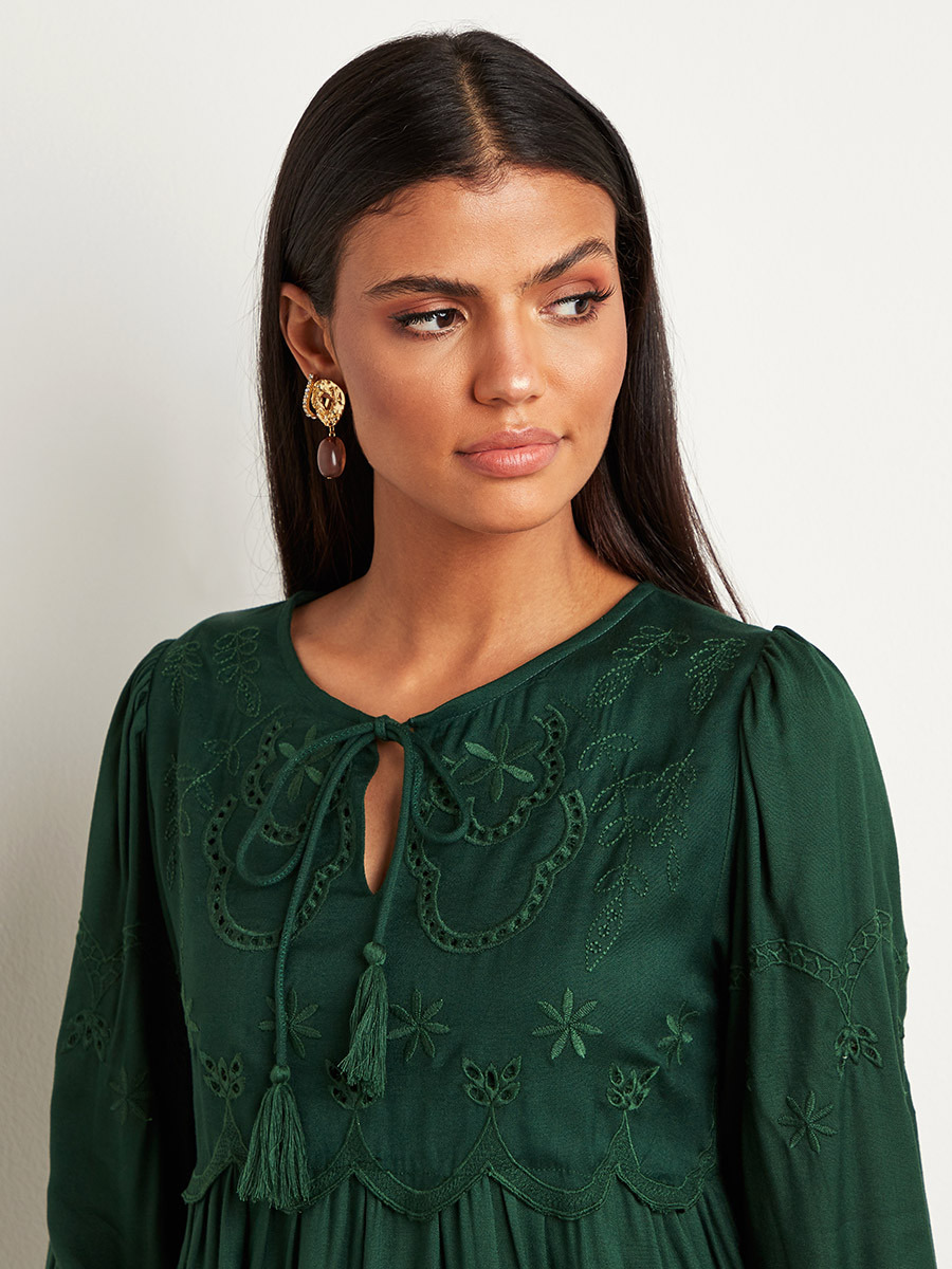 بلوزة بقصة واسعة وكشكش من ستايلي-women-clothing-shirtsandblouses-blouses-image-3