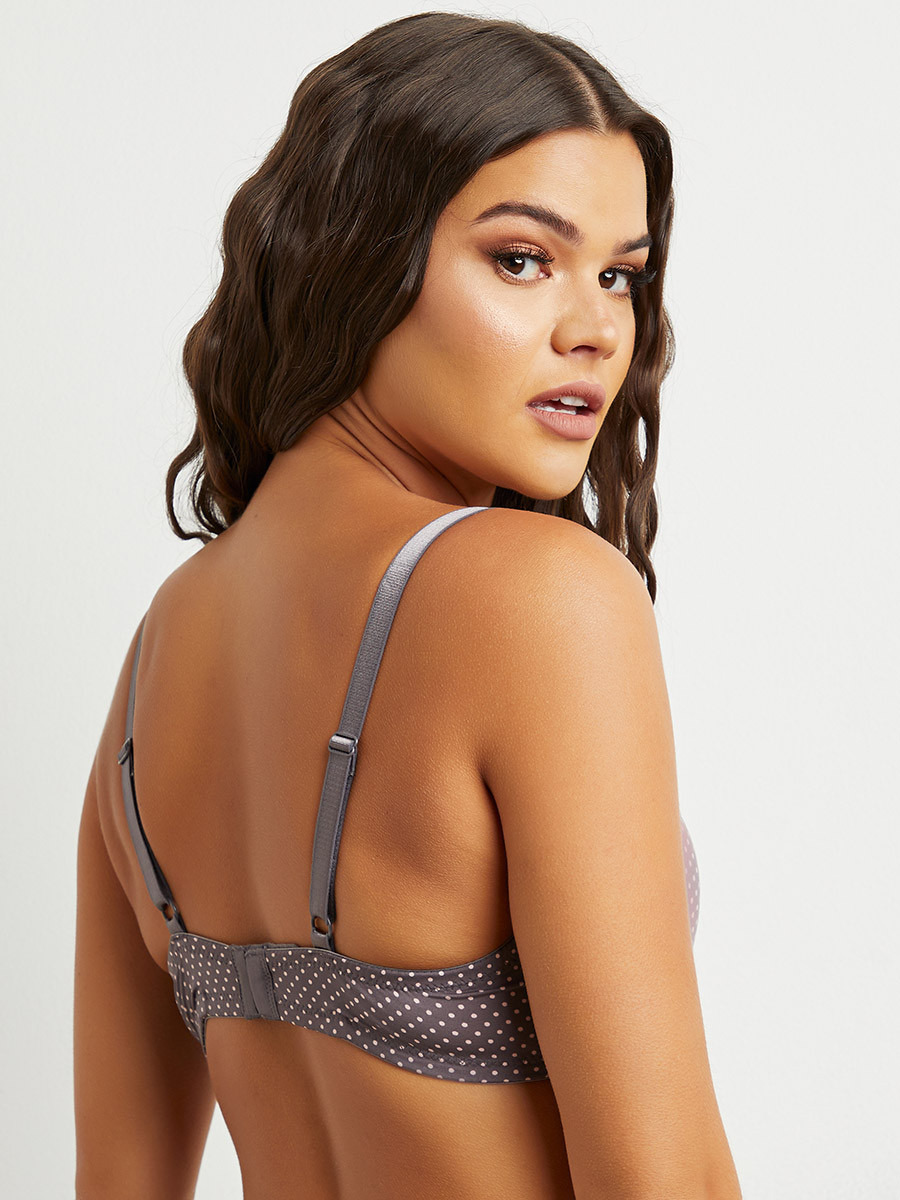 Set of 2 - Padded Wired Spot Print T-shirt Bra-women-clothing-lingerie-bras-image-3