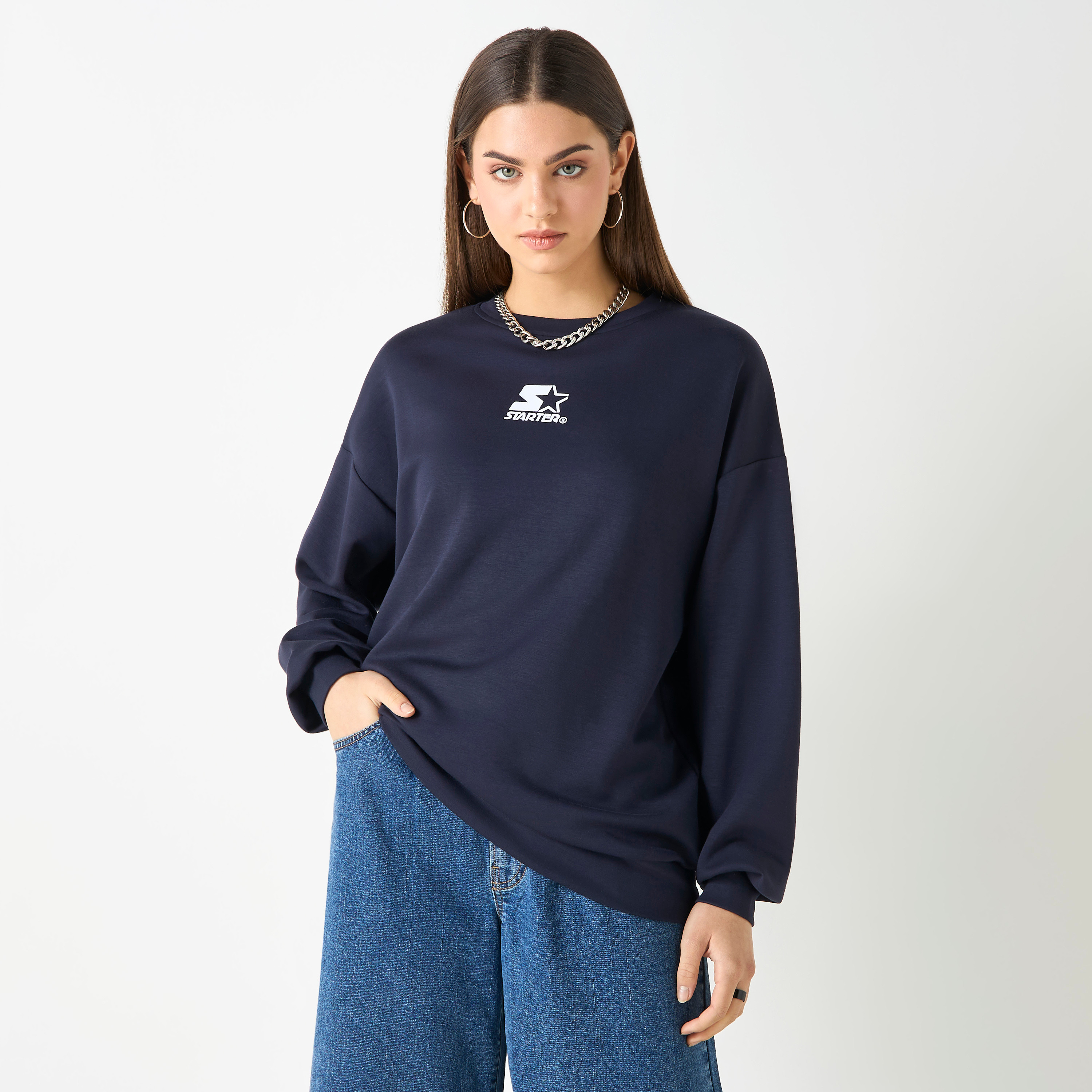 Starter crewneck sweatshirts online