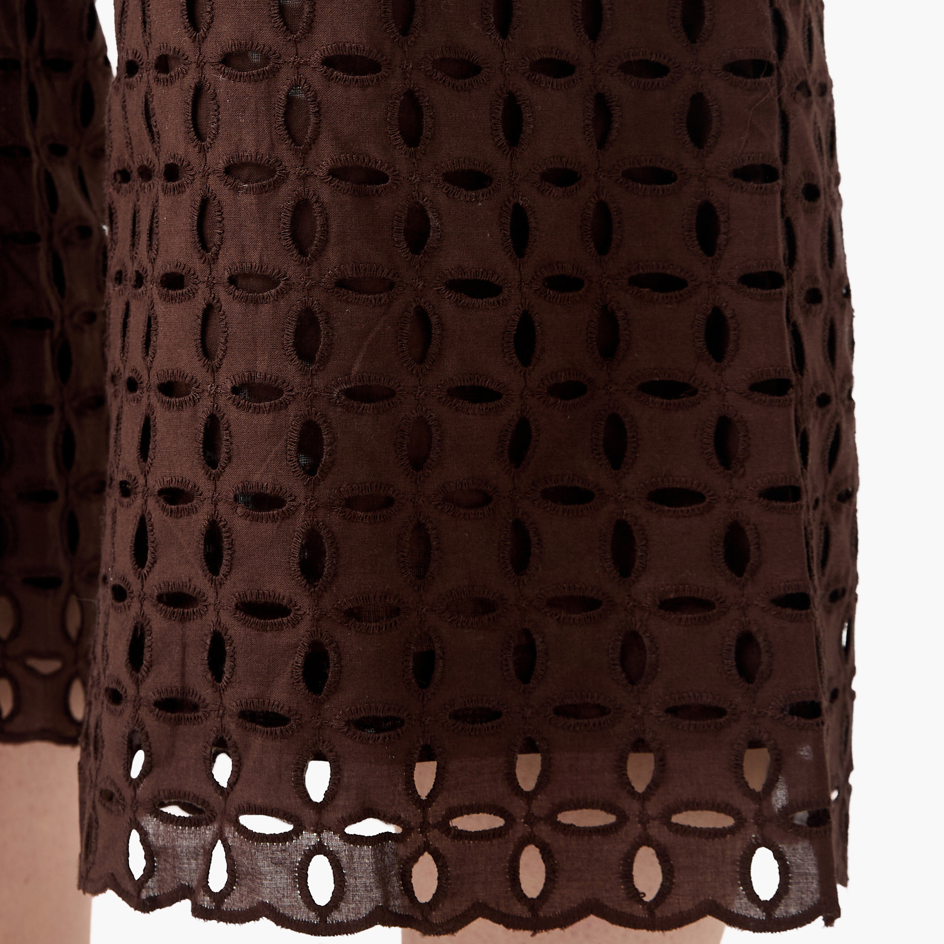 بنطلون بخصر مطاطي وتطريزات شيفلي وجيوب-women-clothing-bottoms-trousers-image-6