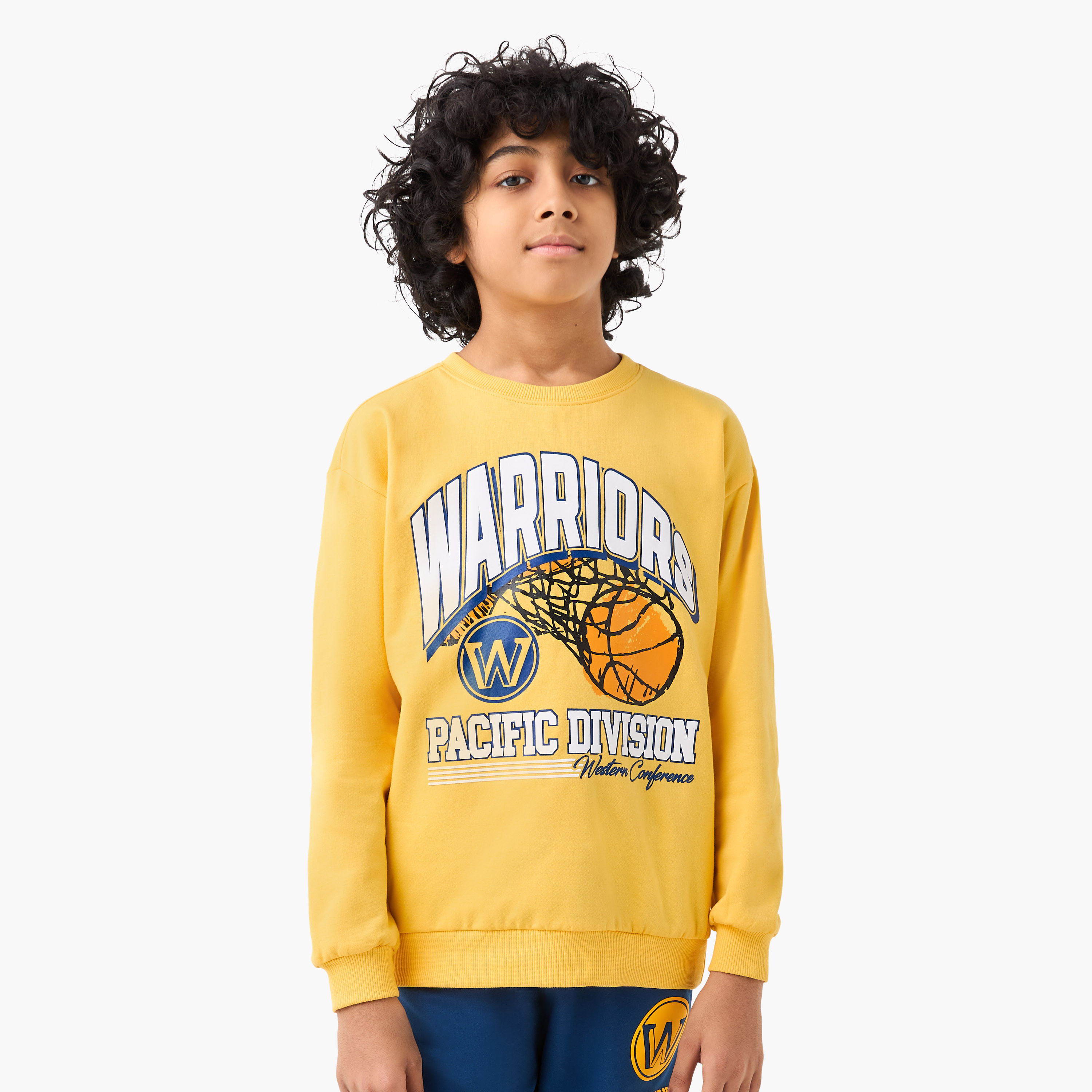 NBA Warrior Print Sweatshirt and Joggers Set-boys-clothing-setsandcoords-image-2