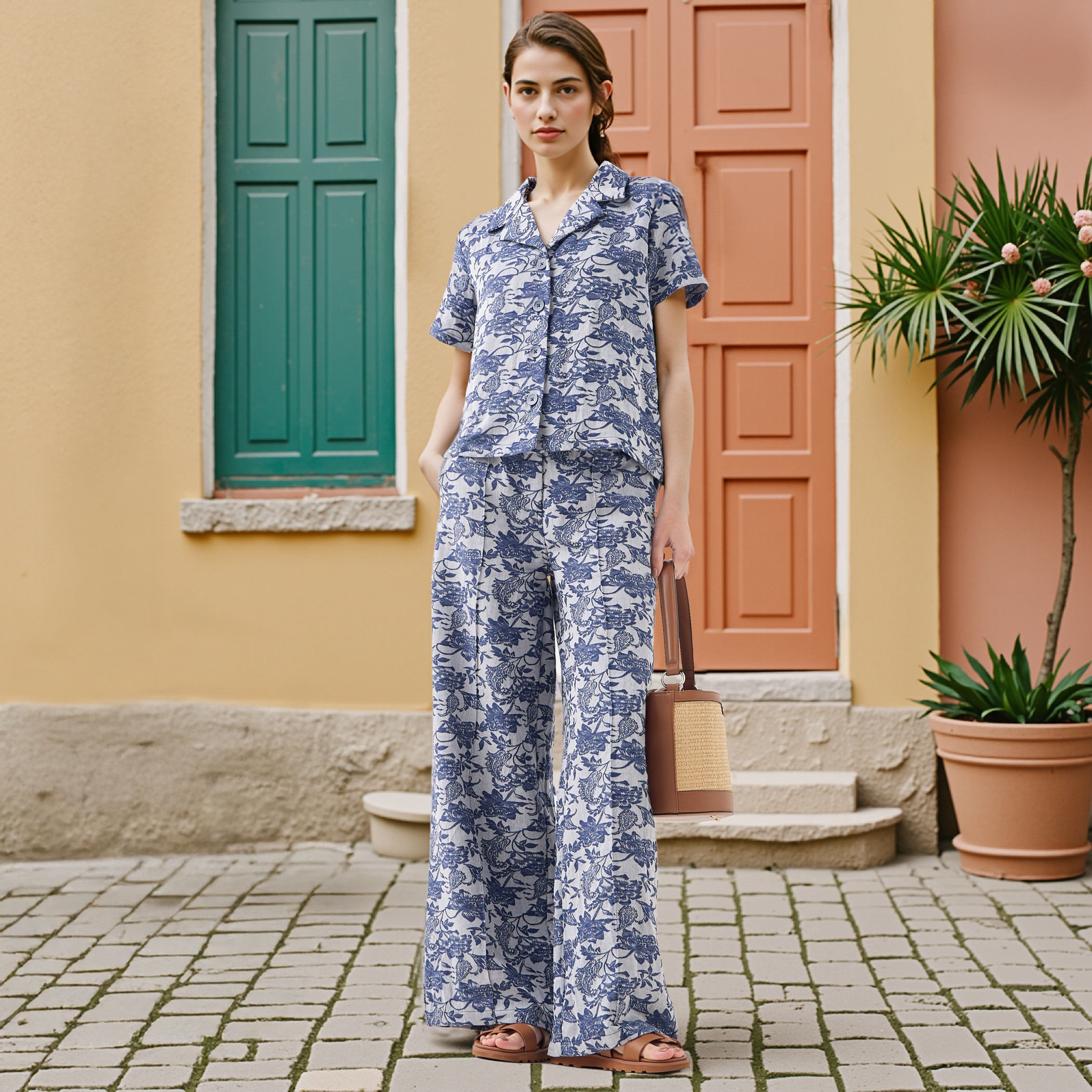 Printed Jacquard Textured Shirt-women-clothing-shirtsandblouses-shirts-image-7