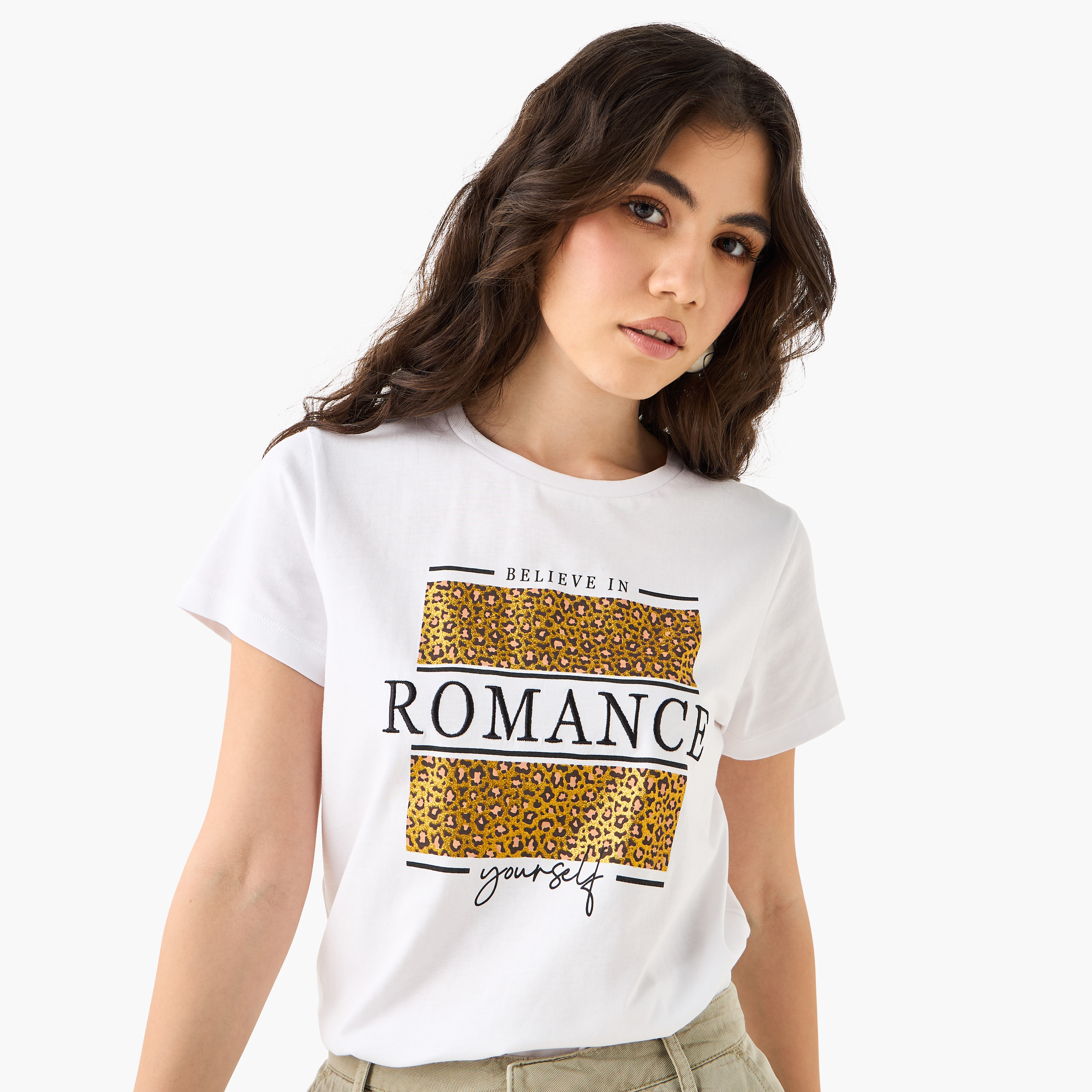 Printed Crew Neck T-shirt-women-clothing-tshirts-image-6