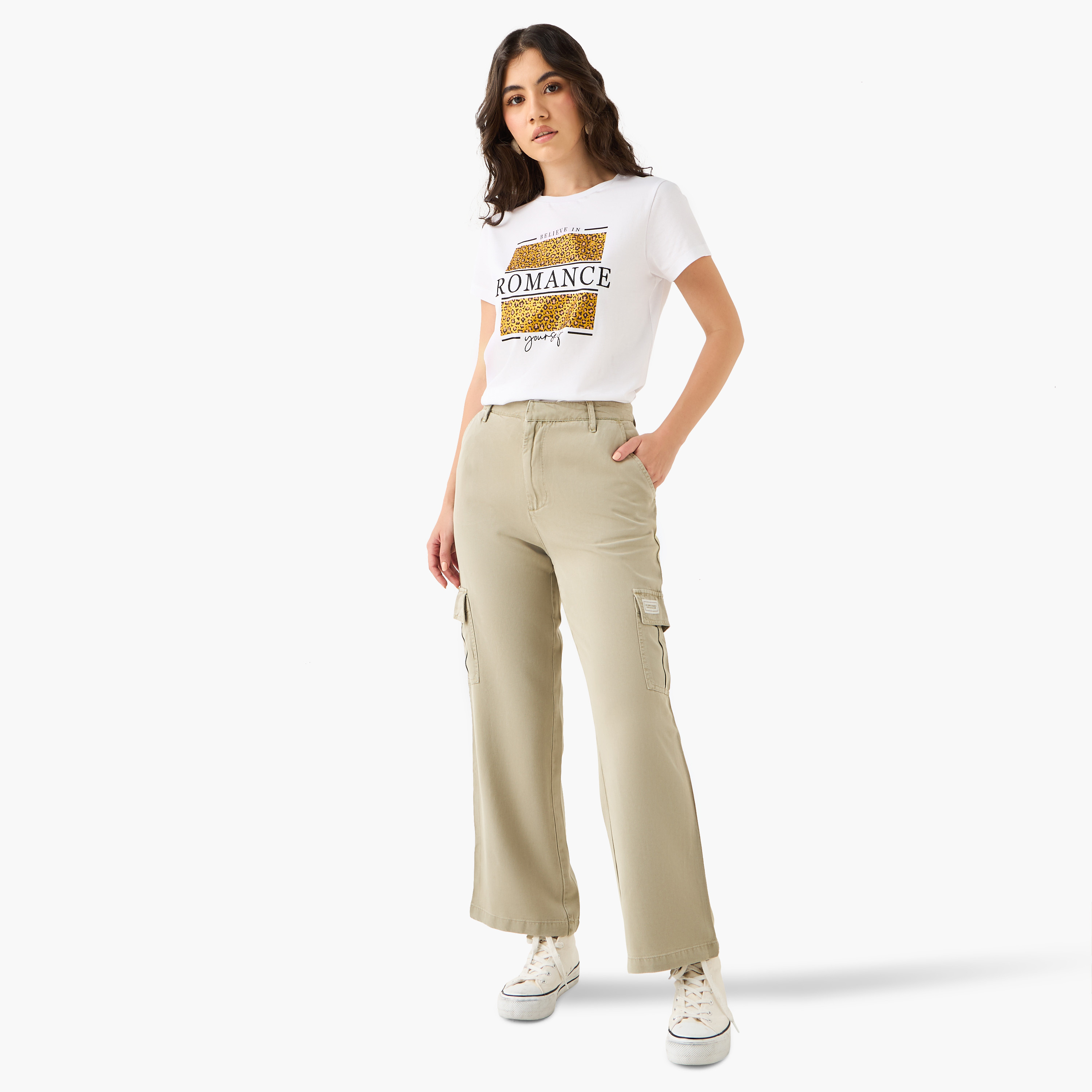 Printed Crew Neck T-shirt-women-clothing-tshirts-image-7