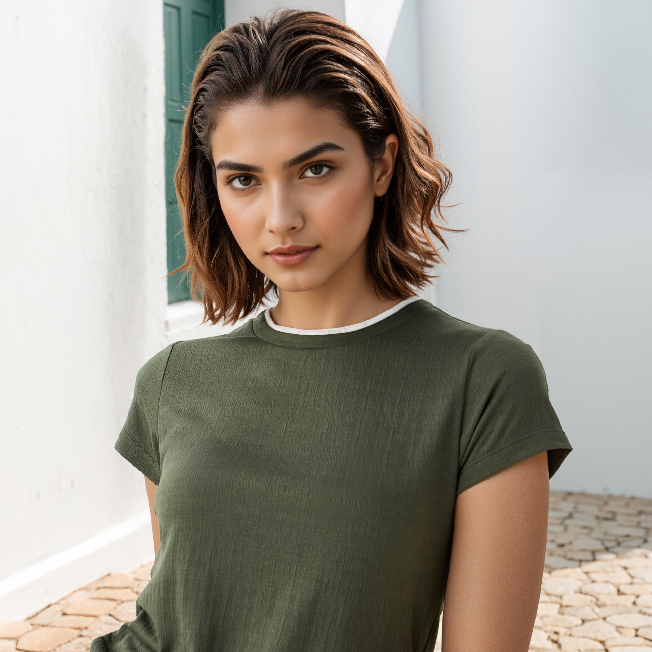 تيشيرت توفر بتصميم مجمع على الجانبين-women-clothing-tshirts-image-4