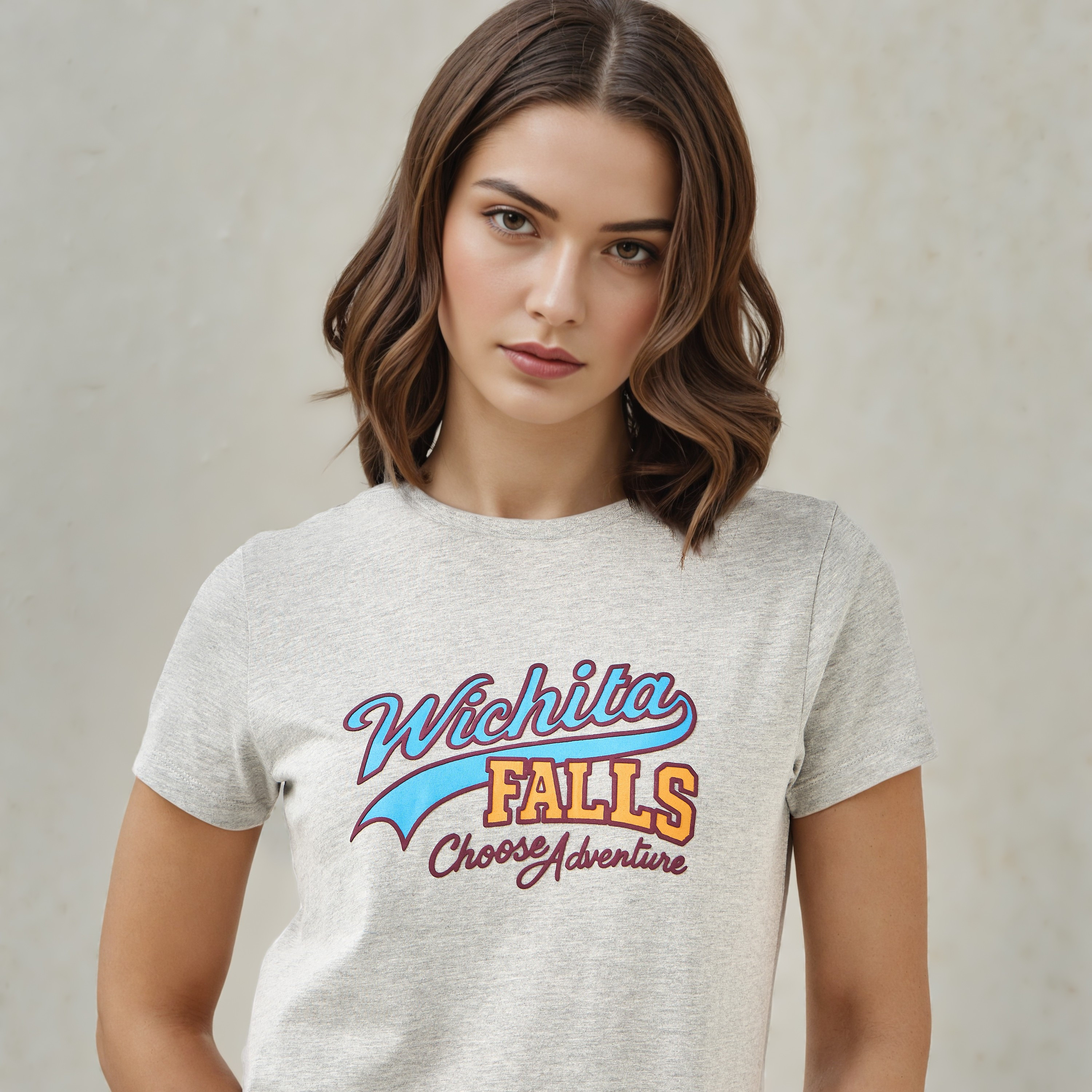 تيشيرت بياقة ضيقة وطبعات-women-clothing-tshirts-image-4