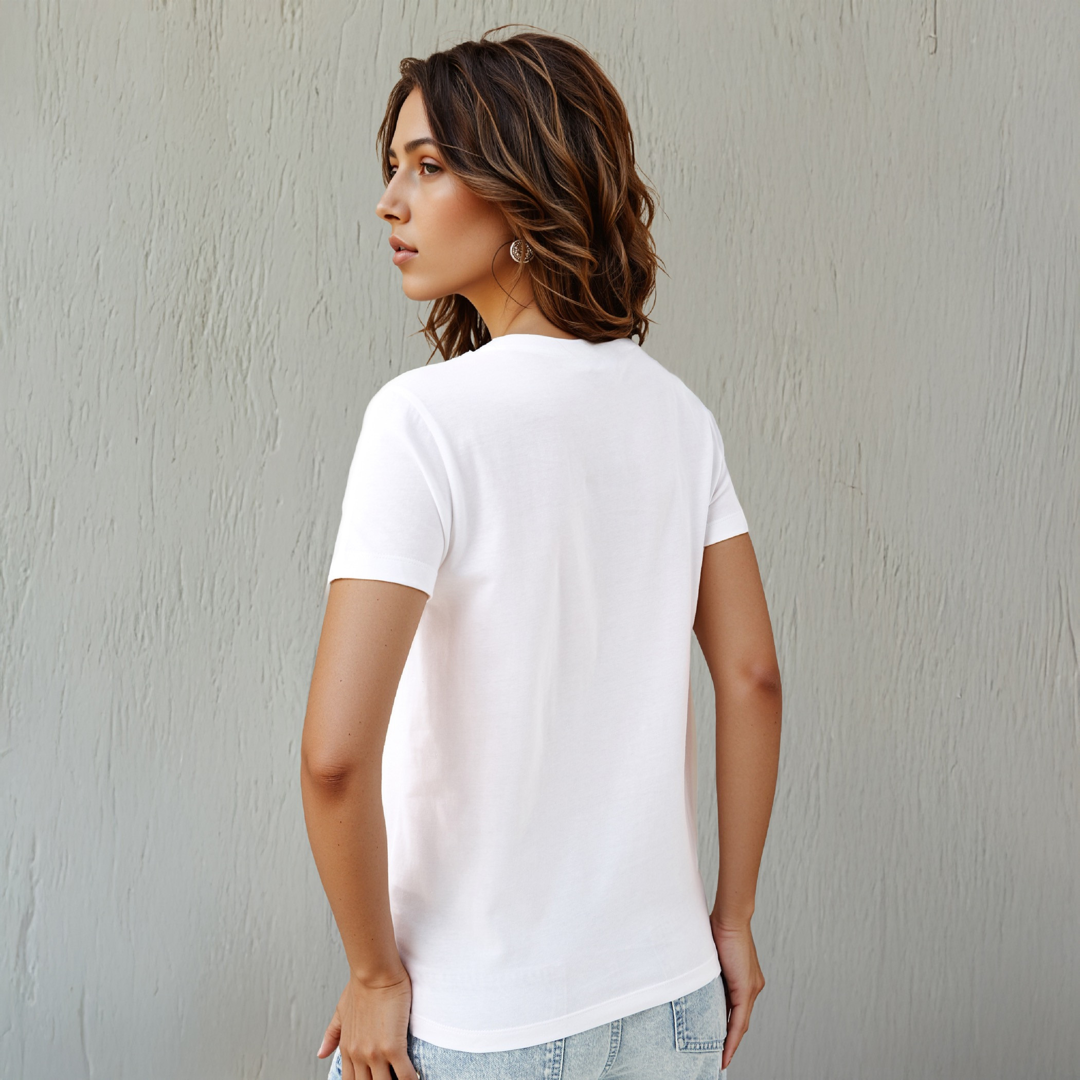 Graphic Print T-shirt with Crew Neck-women-clothing-tshirts-image-3