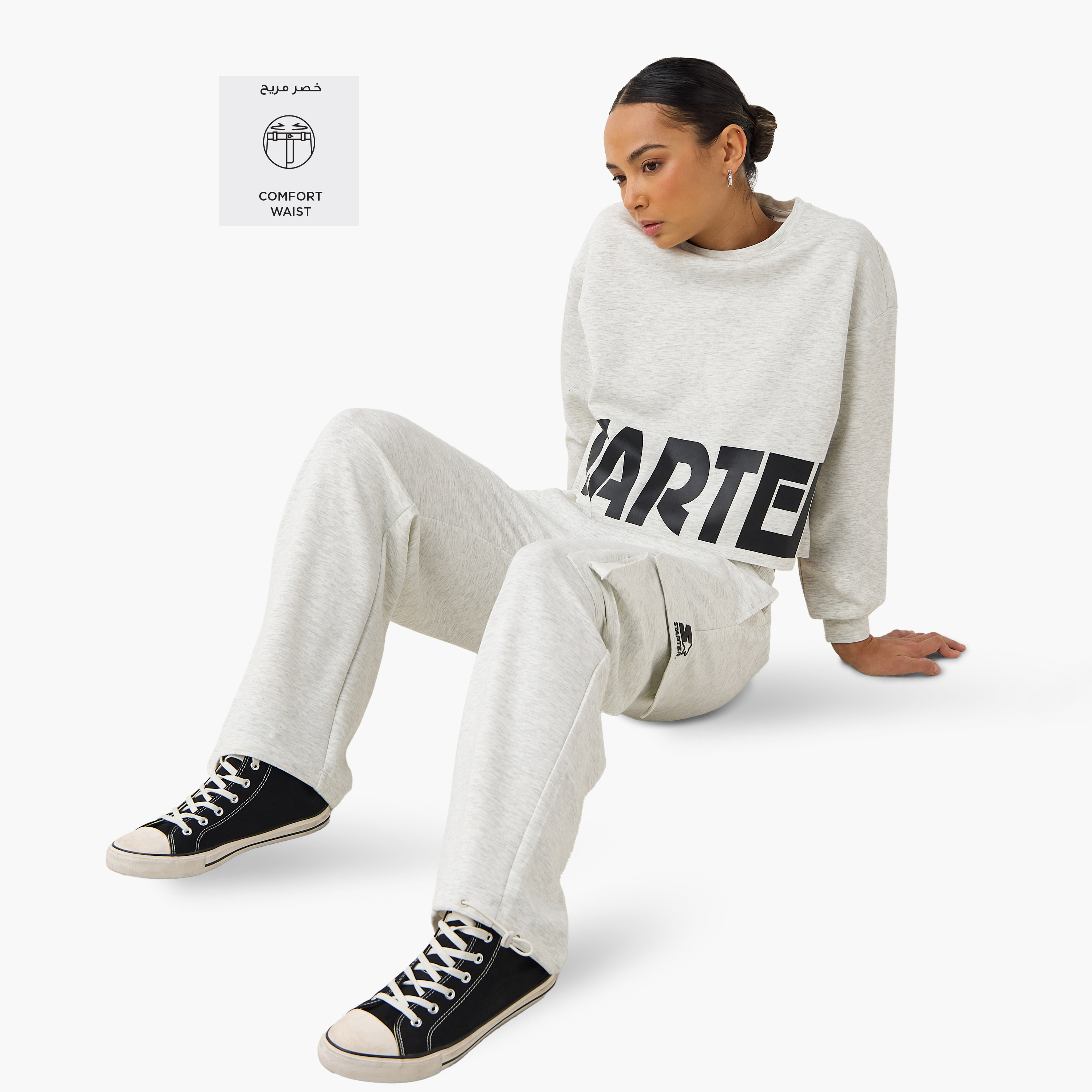 Starter Cargo Joggers with Drawstring Closure and Pocket Detail-women-clothing-bottoms-joggers-image-2