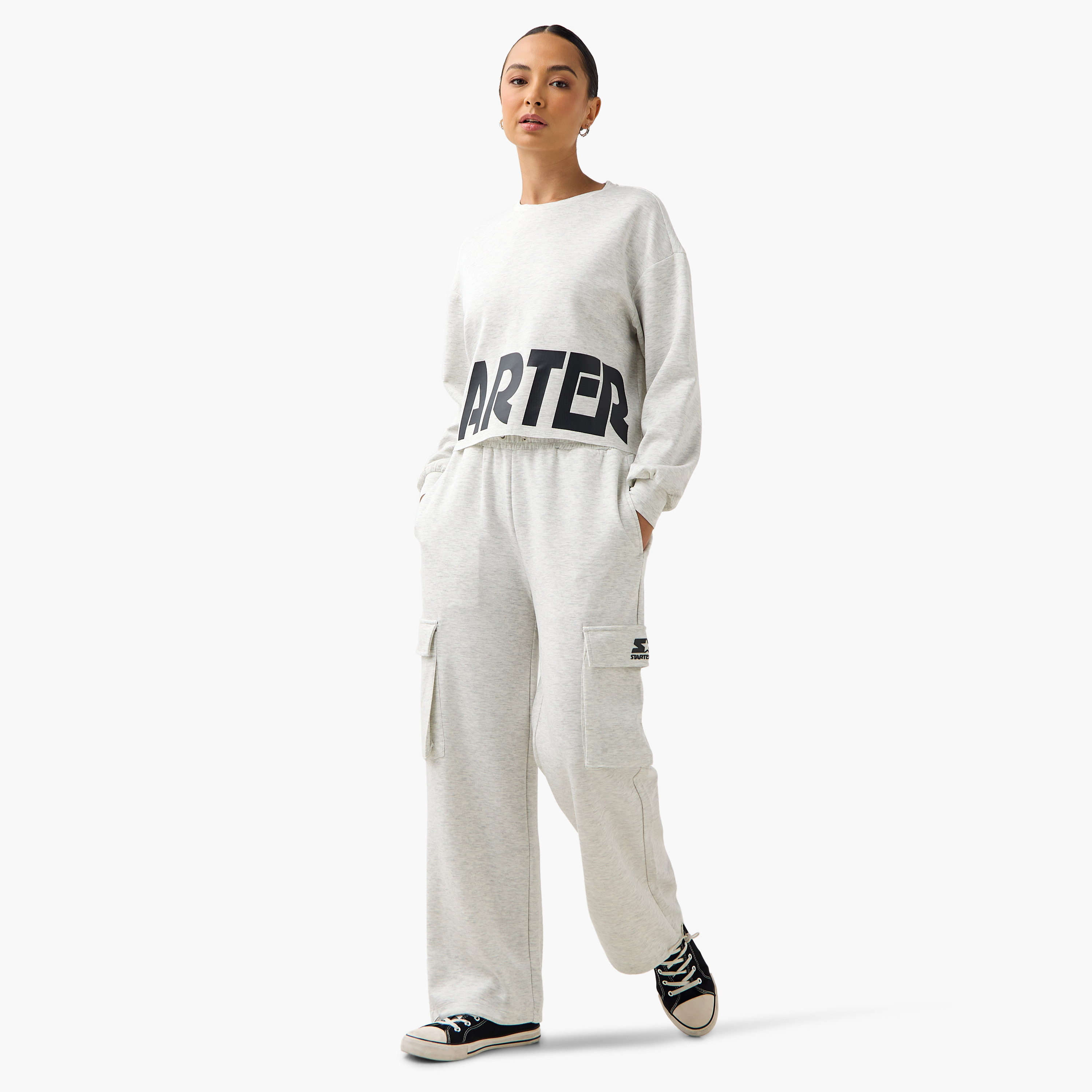Starter Cargo Joggers with Drawstring Closure and Pocket Detail-women-clothing-bottoms-joggers-image-6