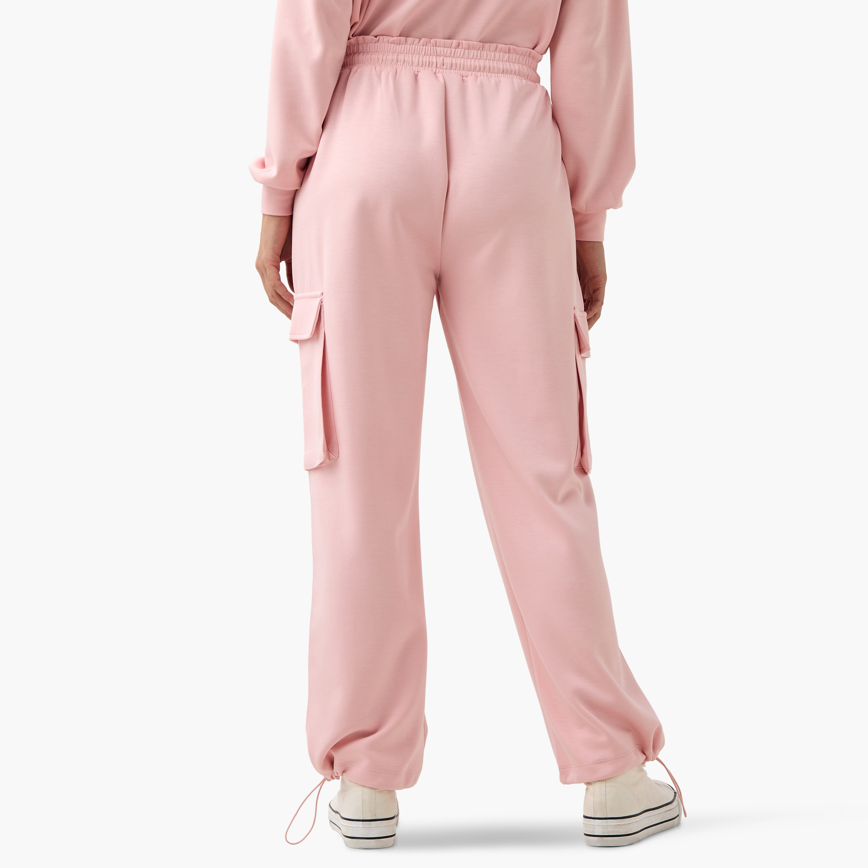 بنطلون رياضي كارجو برباط إغلاق وجيوب من ستارتر-women-clothing-bottoms-joggers-image-3