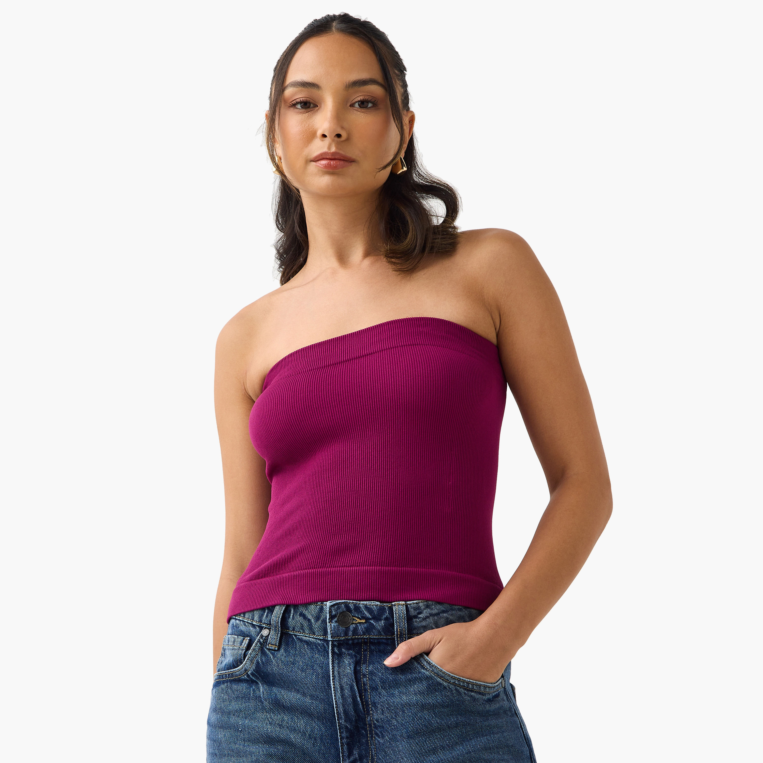Ribbed Tube Top-women-clothing-tshirts-image-2