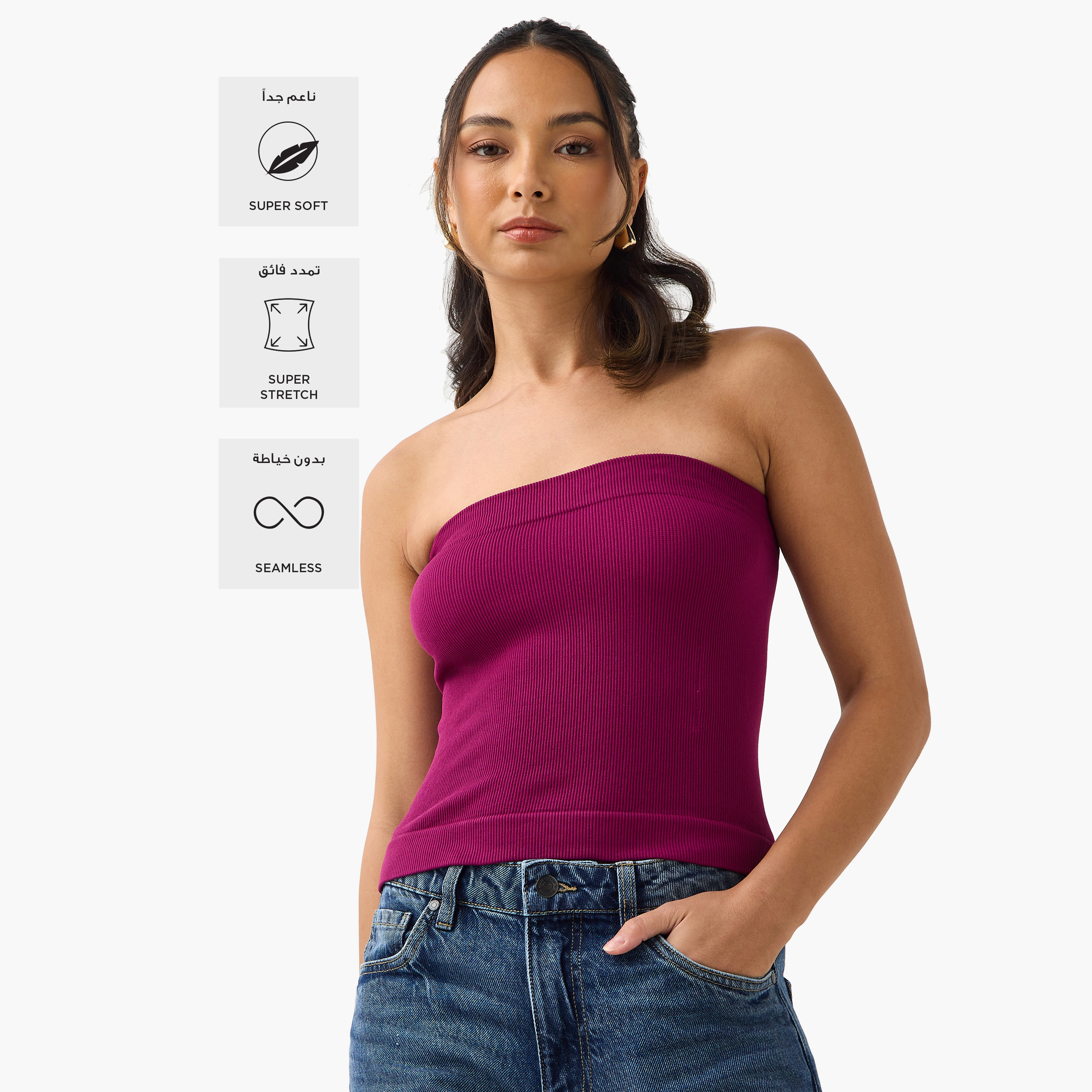 Ribbed Tube Top-women-clothing-tshirts-image-3