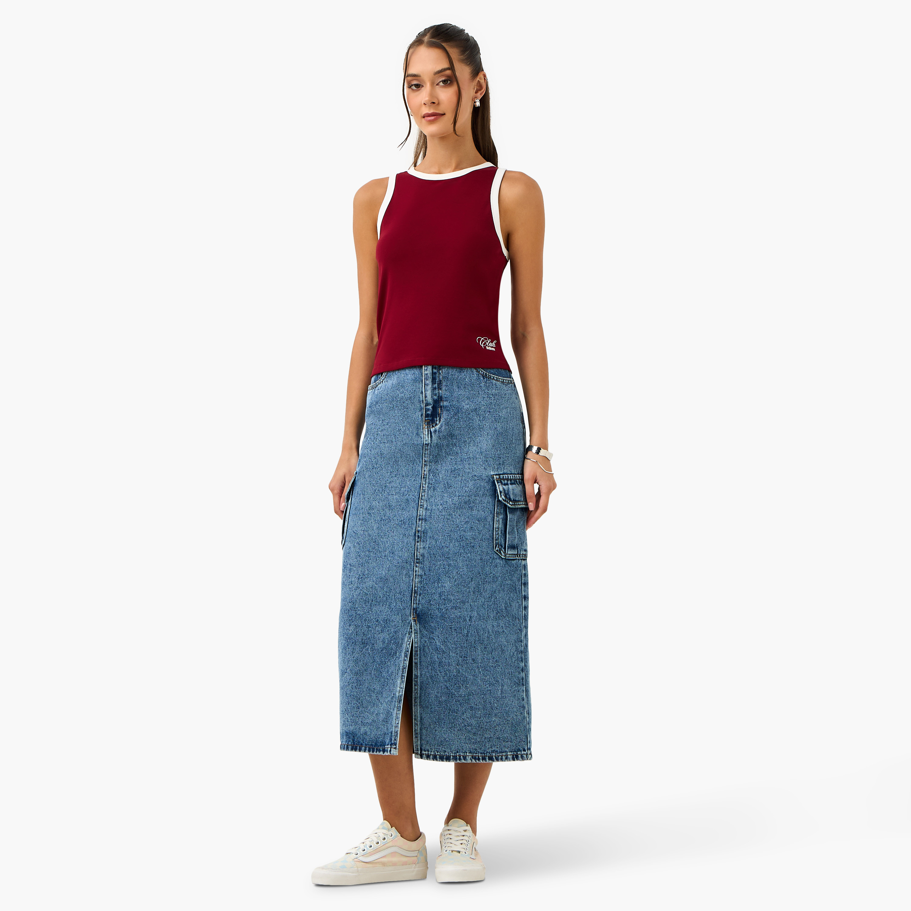 بلوزة تانك بظهر متقاطع وطبعات-women-clothing-tshirts-image-2