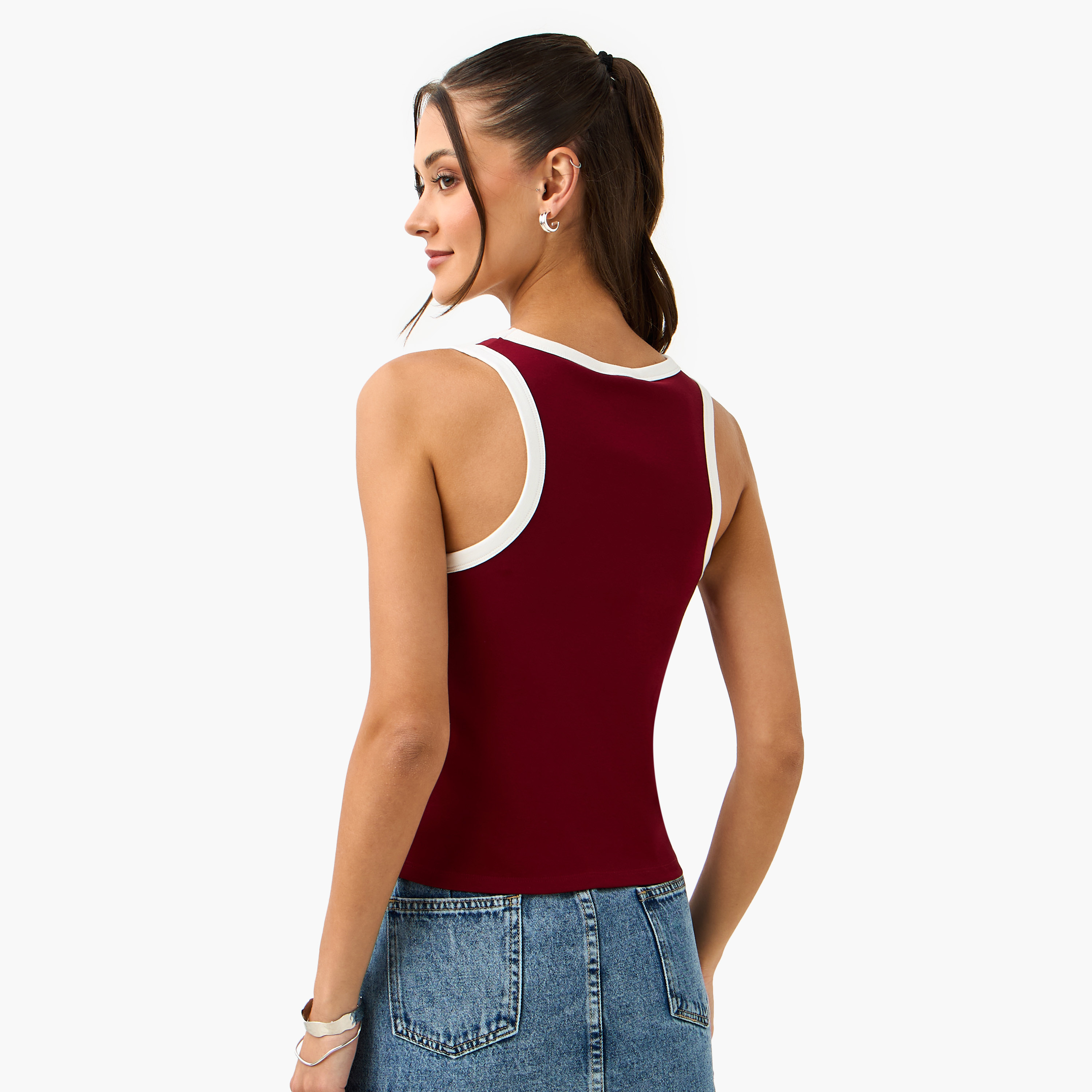 بلوزة تانك بظهر متقاطع وطبعات-women-clothing-tshirts-image-3