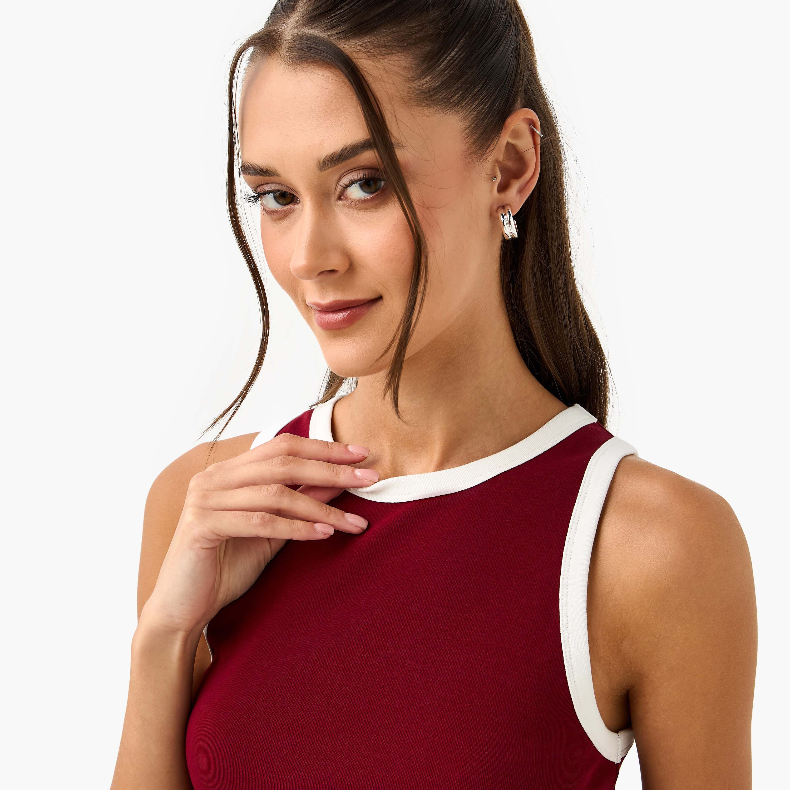 بلوزة تانك بظهر متقاطع وطبعات-women-clothing-tshirts-image-4