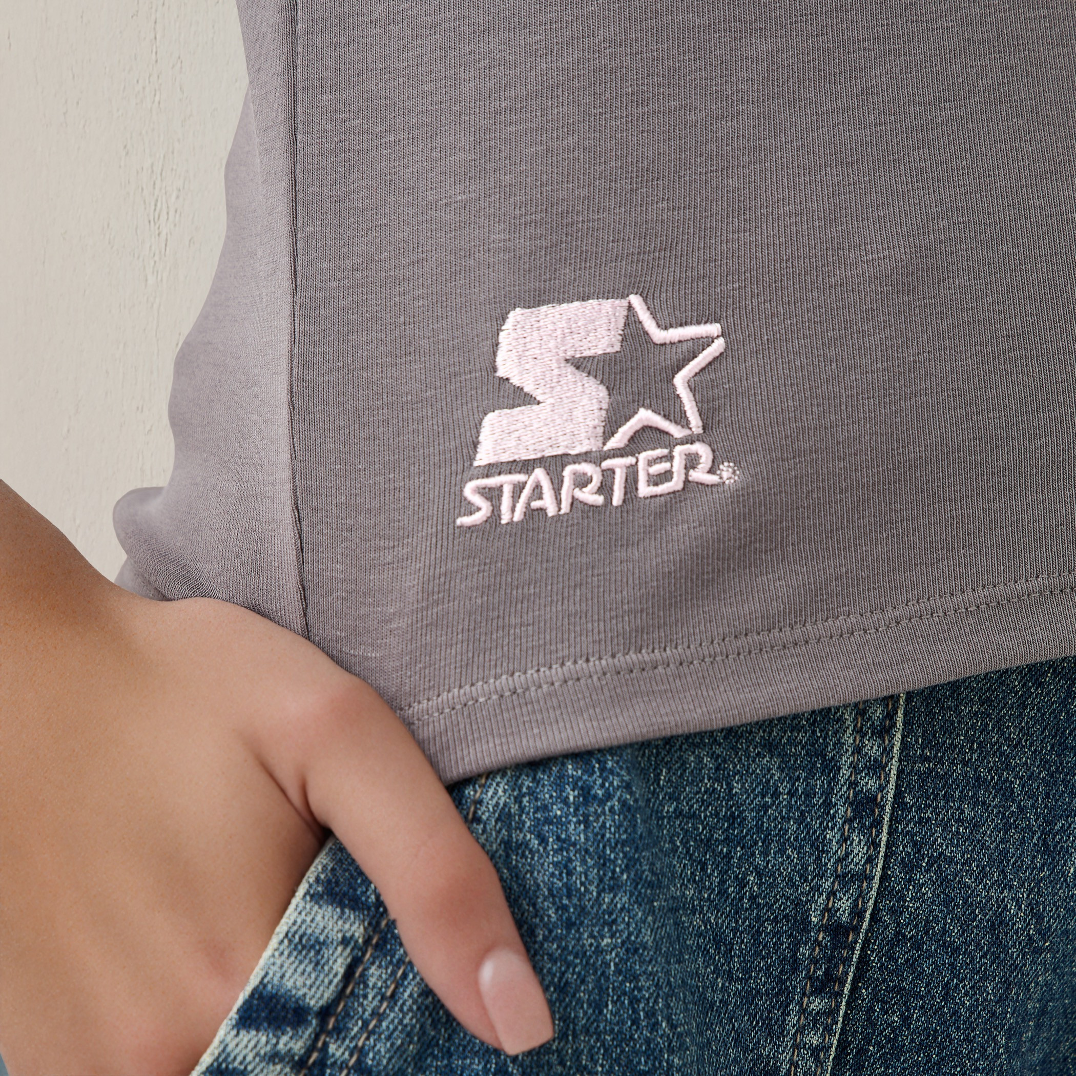 Starter Logo Detail Tank Top-women-clothing-tshirts-image-5