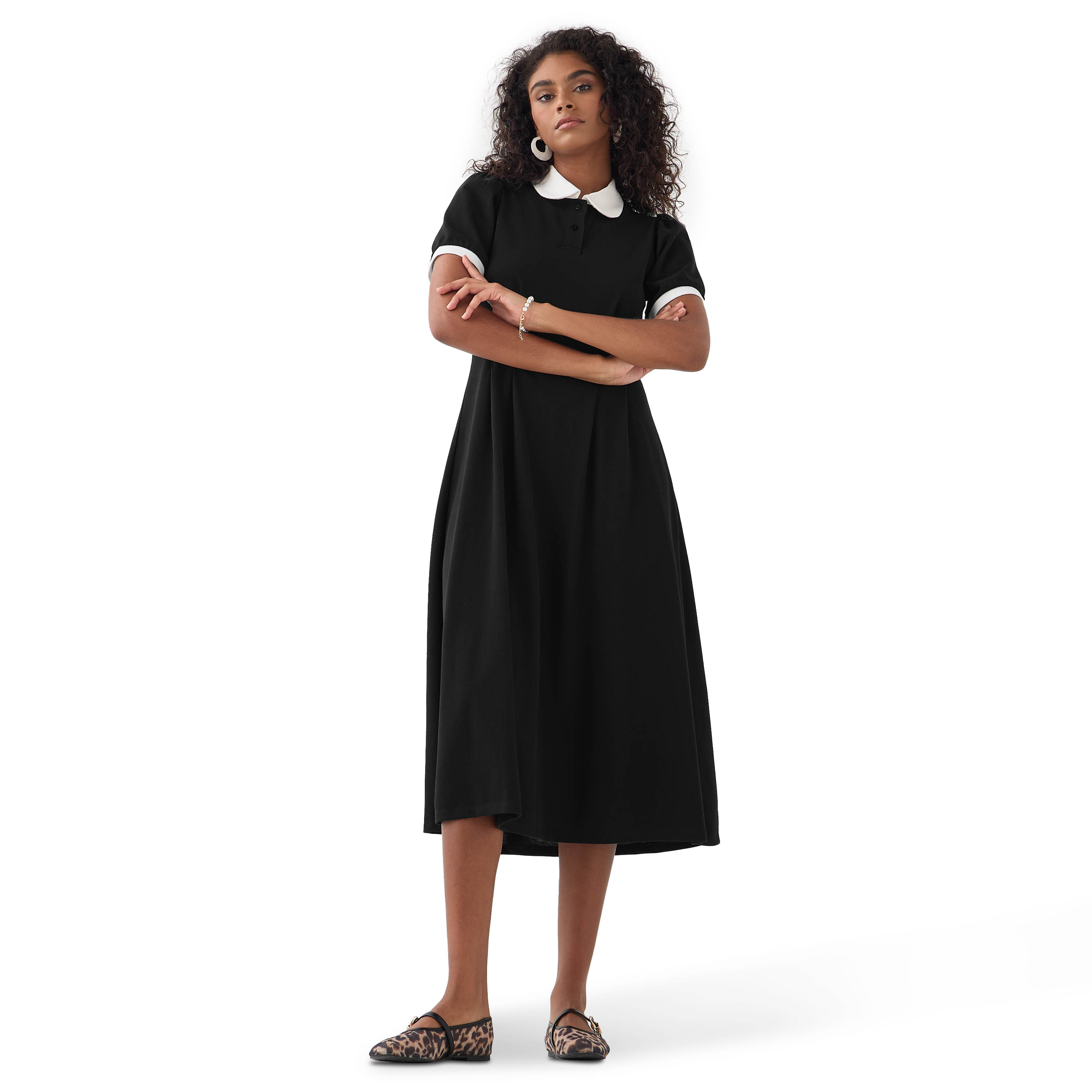 Peter Pan Collar Midi Dress-women-clothing-dresses-image-6
