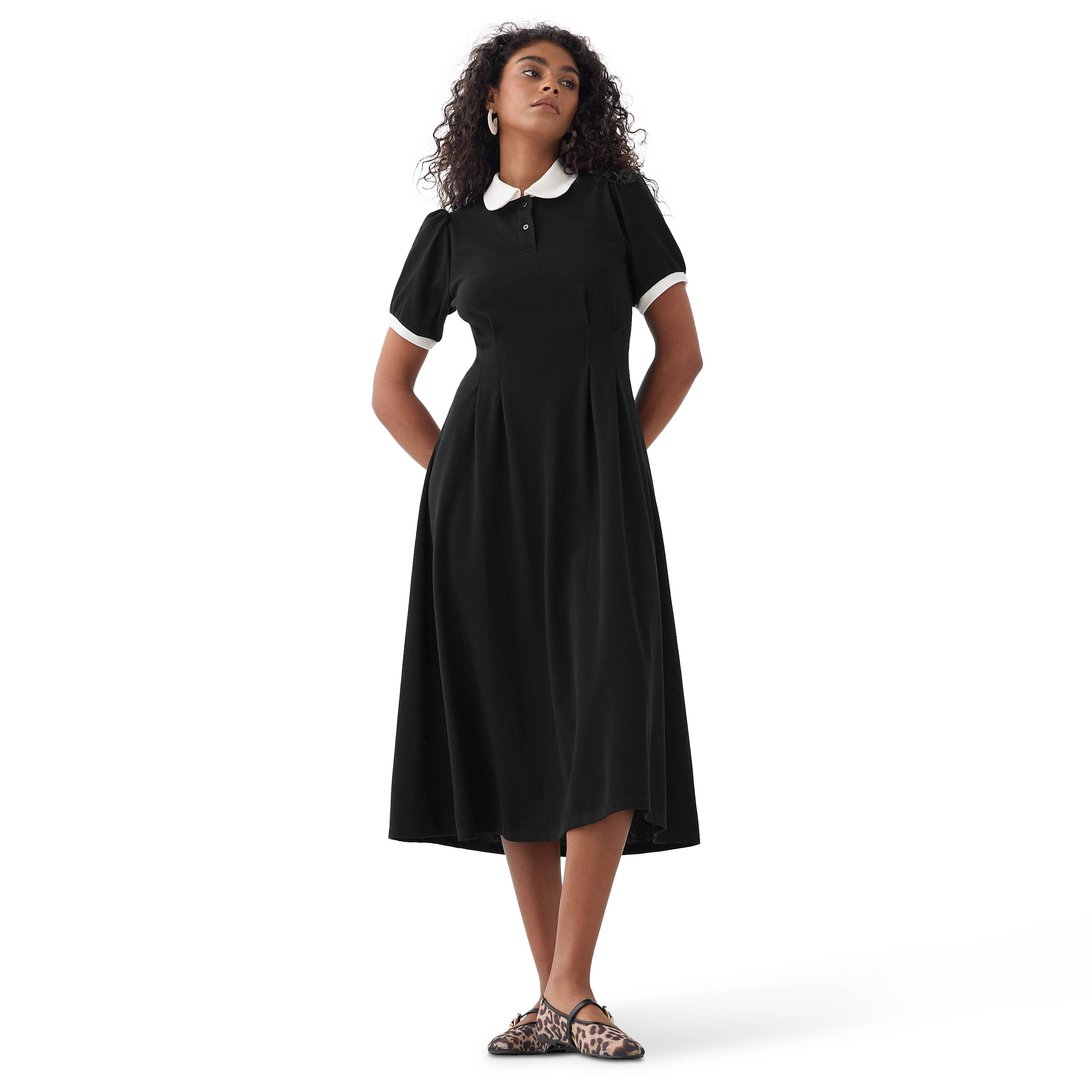 Peter Pan Collar Midi Dress-women-clothing-dresses-image-7
