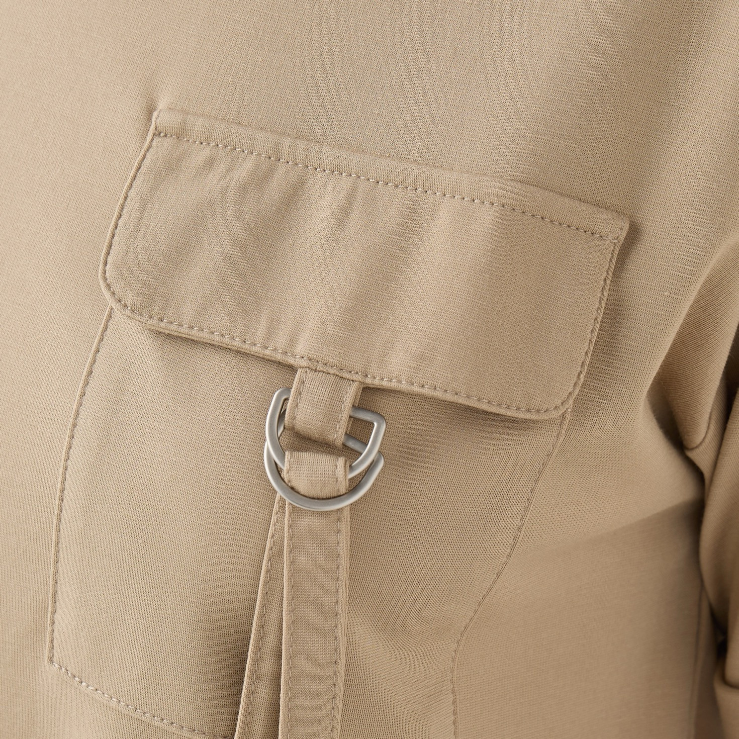 Flap Pocket Detail T-shirt-women-clothing-tshirts-image-5