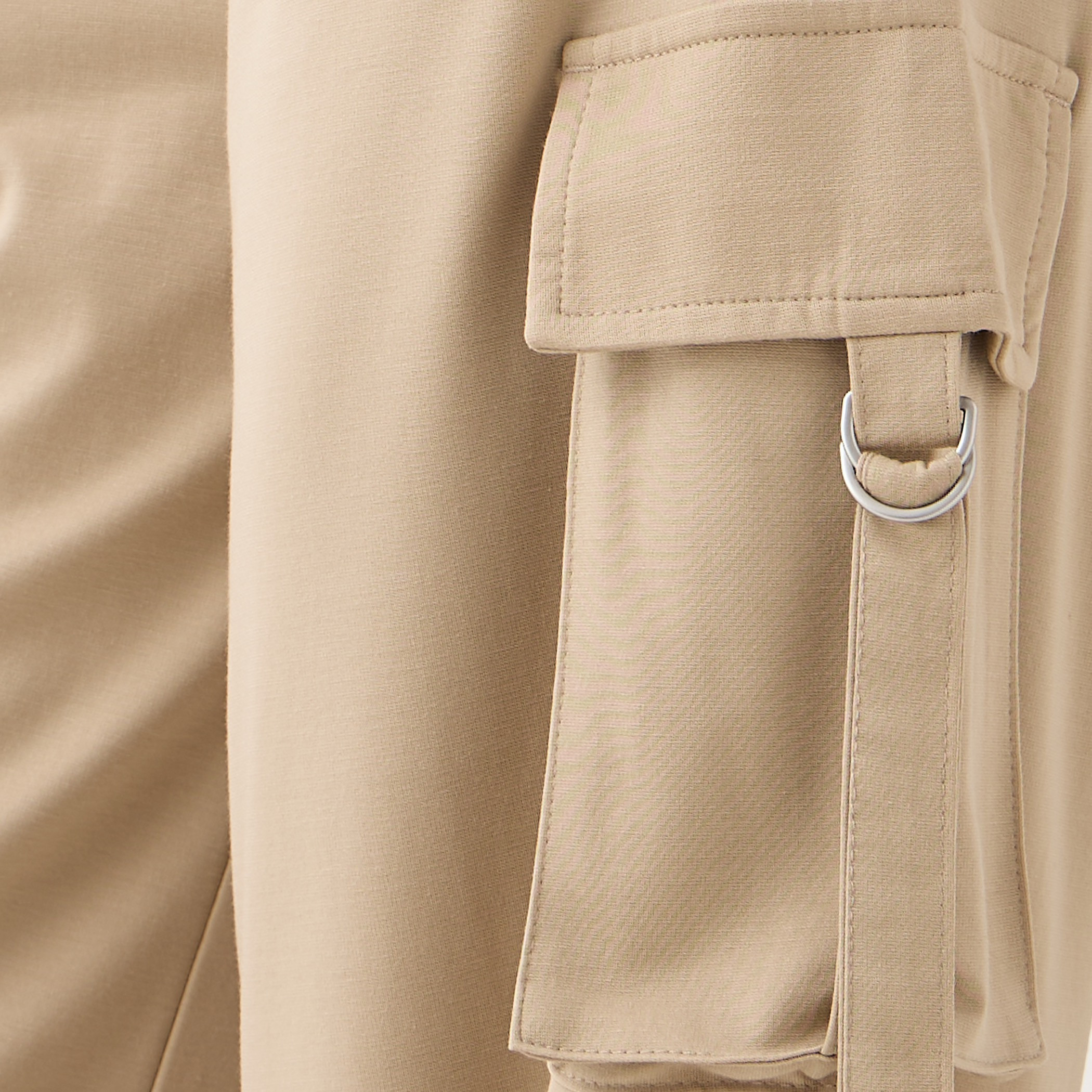 Regular Fit Cargo Pants with Drawstring Closure-women-clothing-bottoms-trousers-image-5