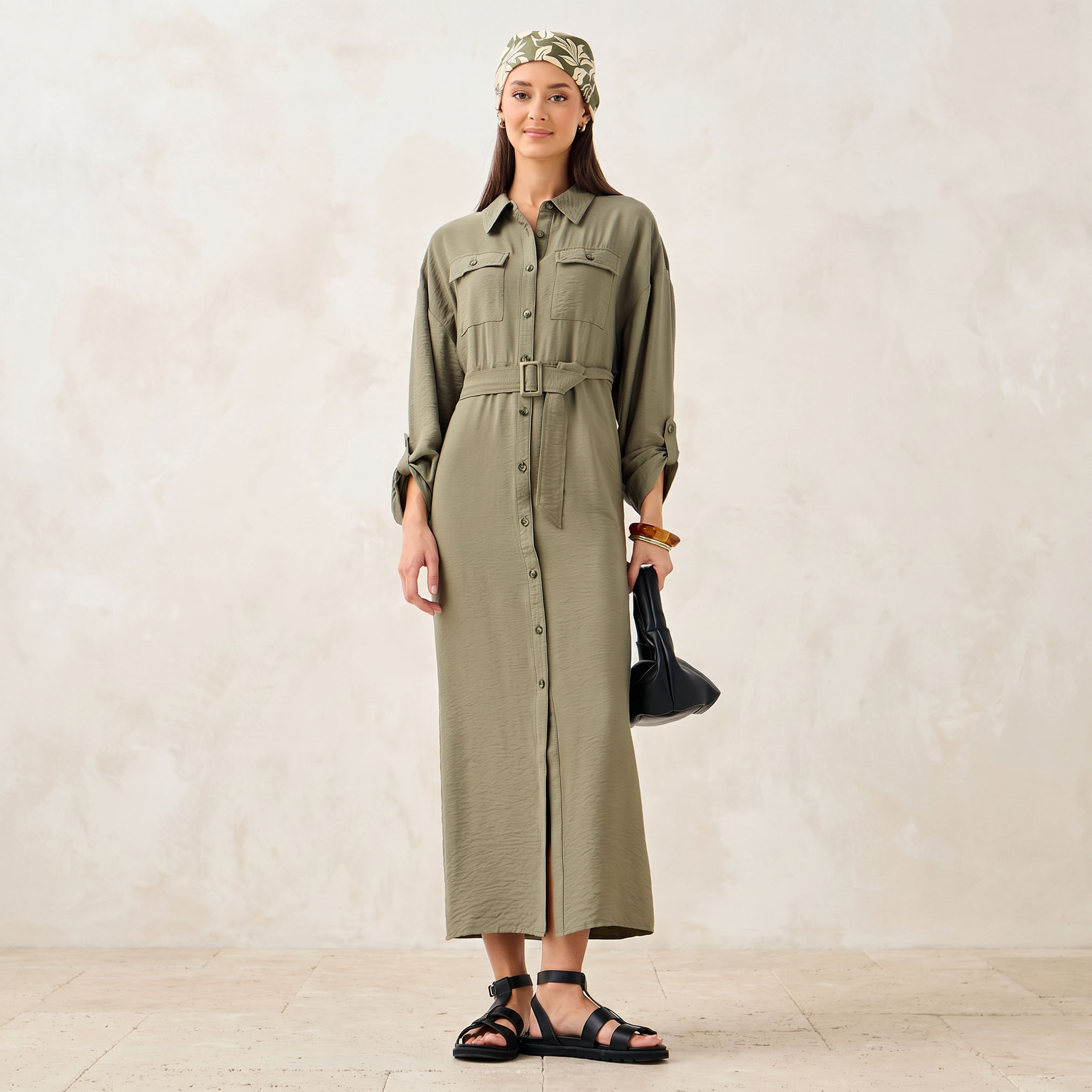 فستان قميص ماكسي بجيوب مع حزام قابل للفصل-women-clothing-dresses-image-11