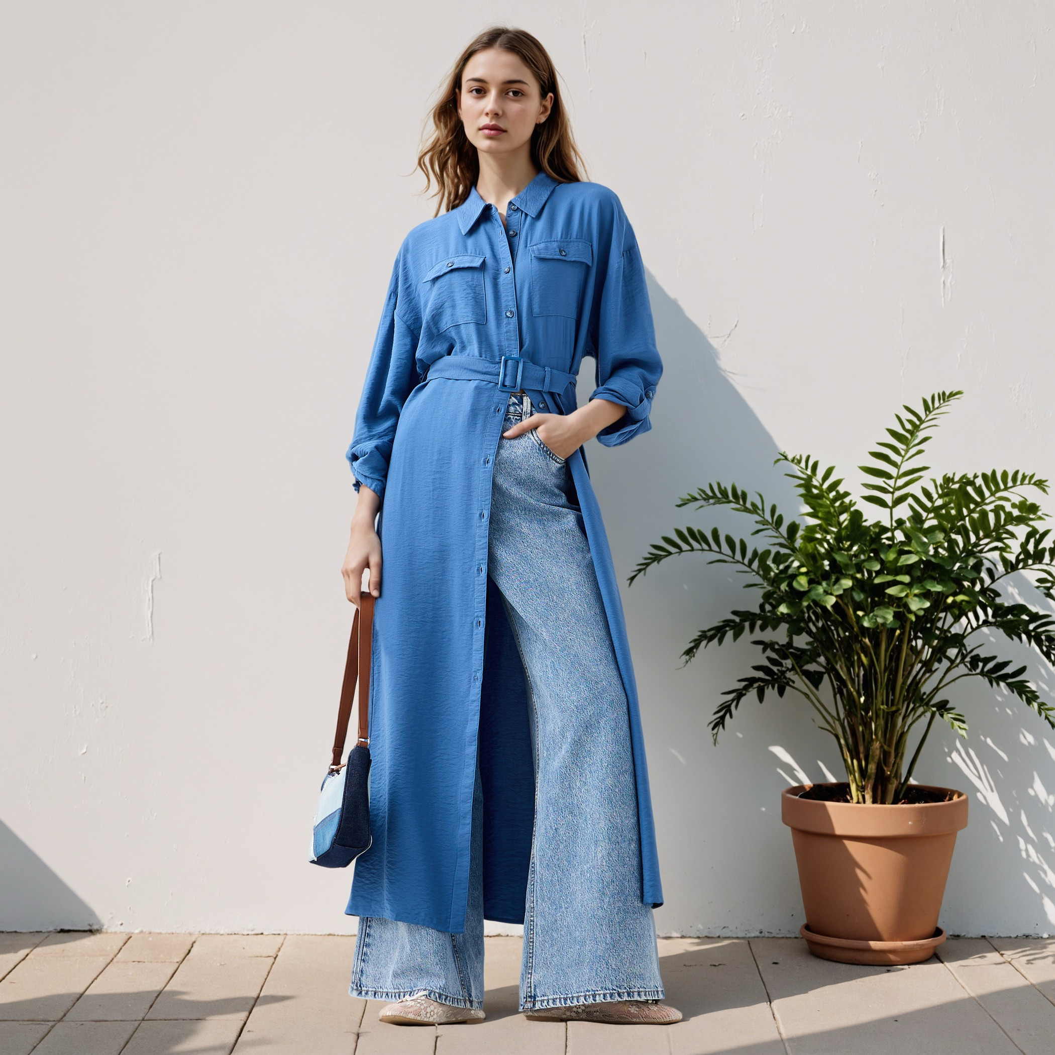 فستان قميص ماكسي بجيوب مع حزام قابل للفصل-women-clothing-dresses-image-6