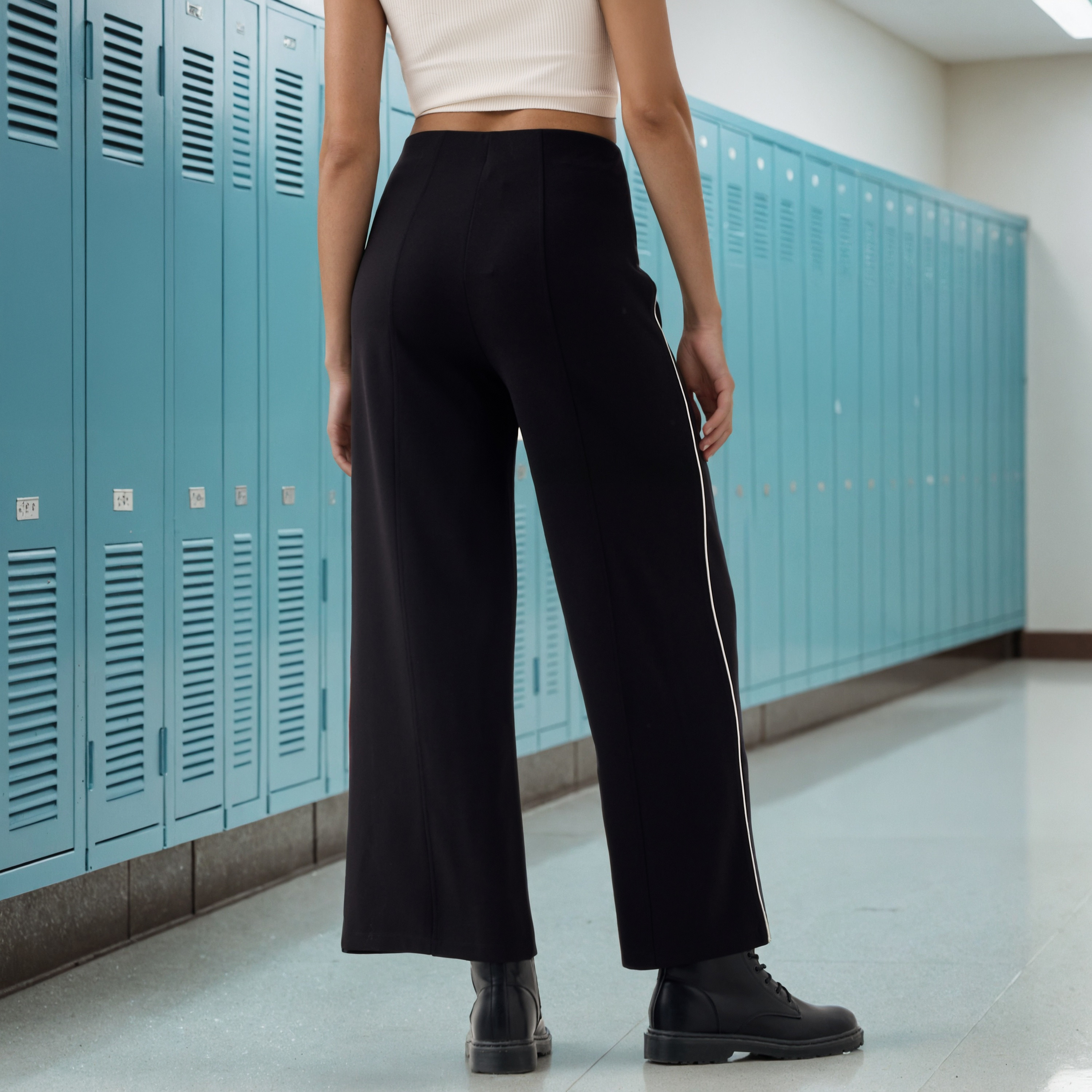 Regular Fit Flexi Waist Pants-women-clothing-bottoms-trousers-image-3