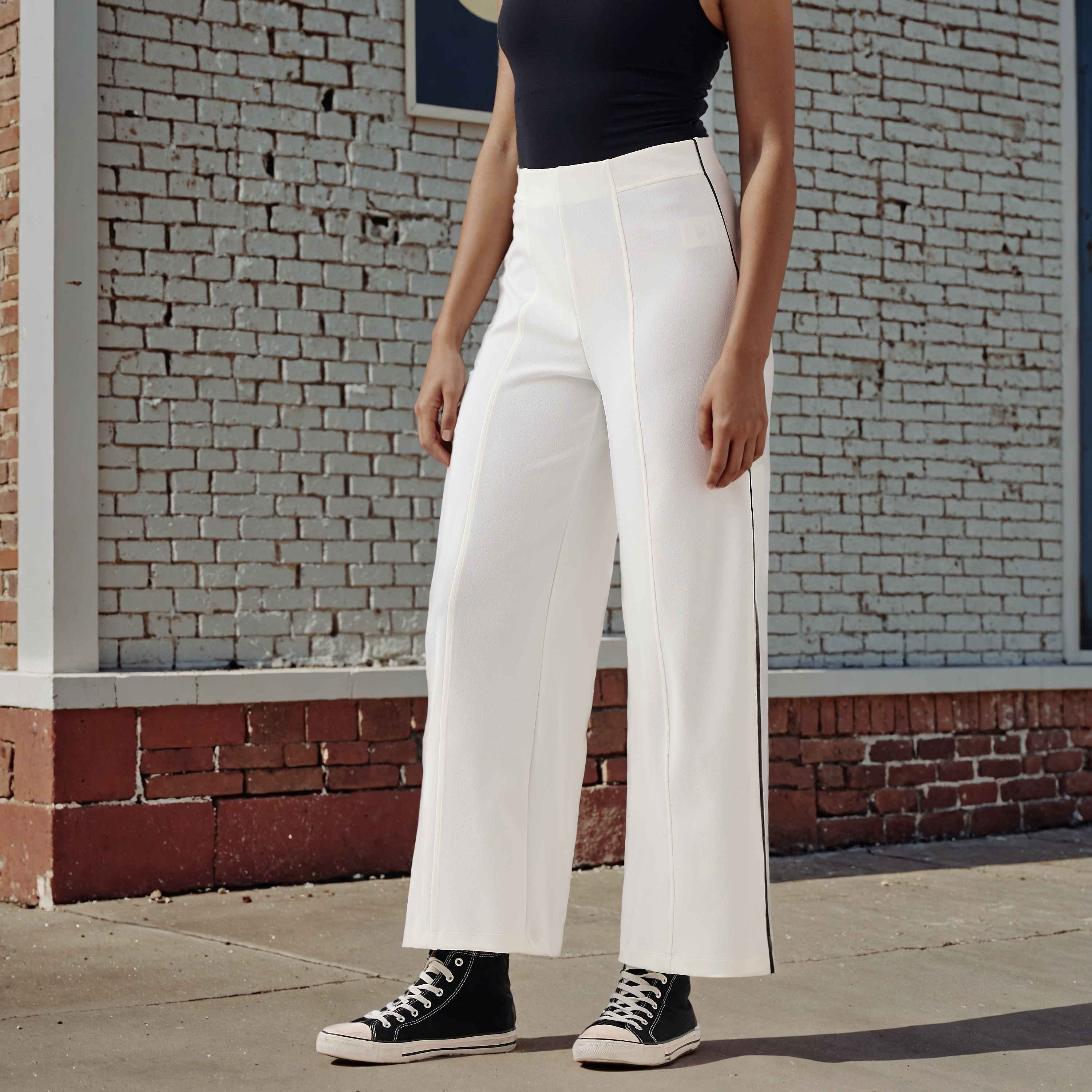 Regular Fit Flexi Waist Pants-women-clothing-bottoms-trousers-image-1