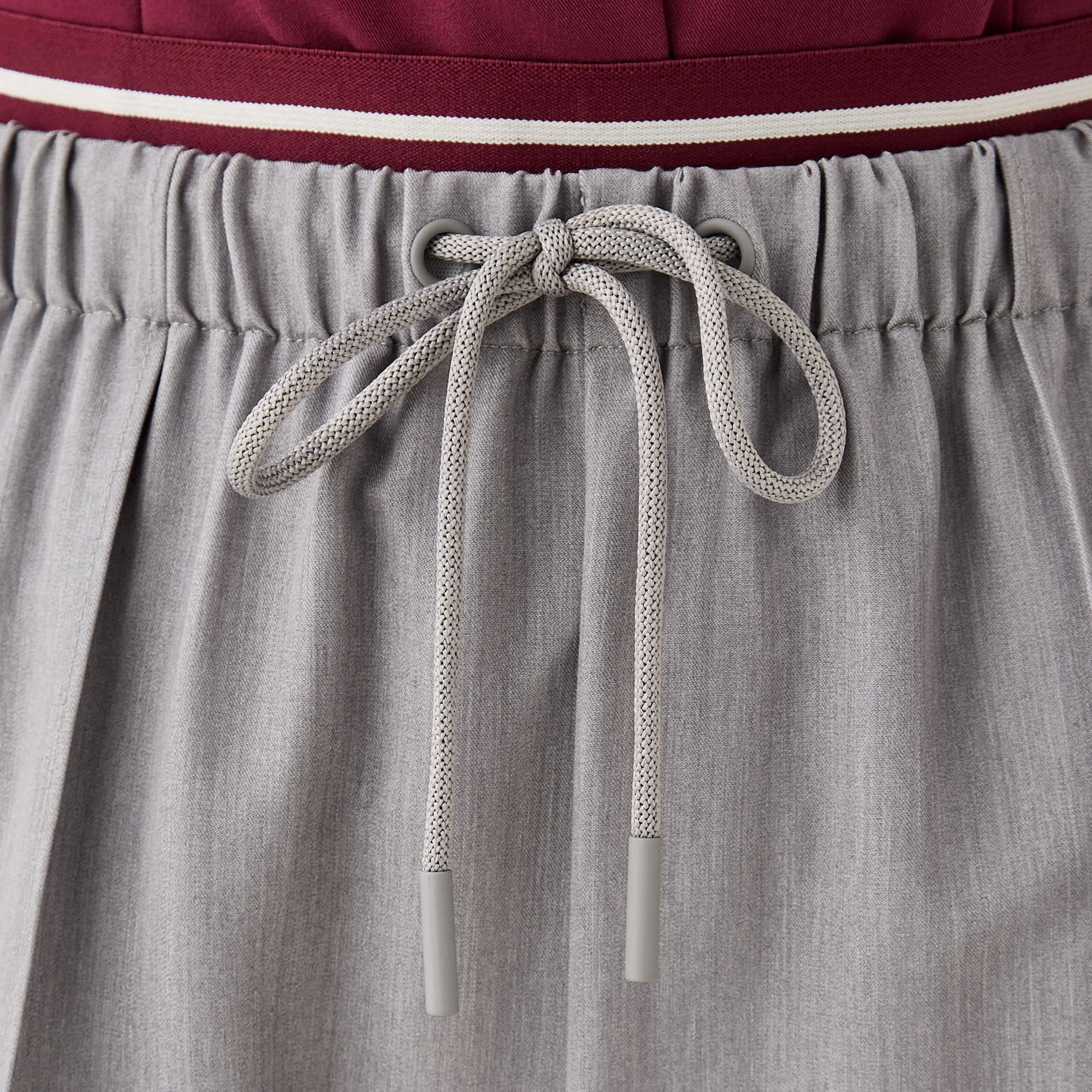 Drawstring Closure Regular Fit Flexi Waist Pants-women-clothing-bottoms-trousers-image-5