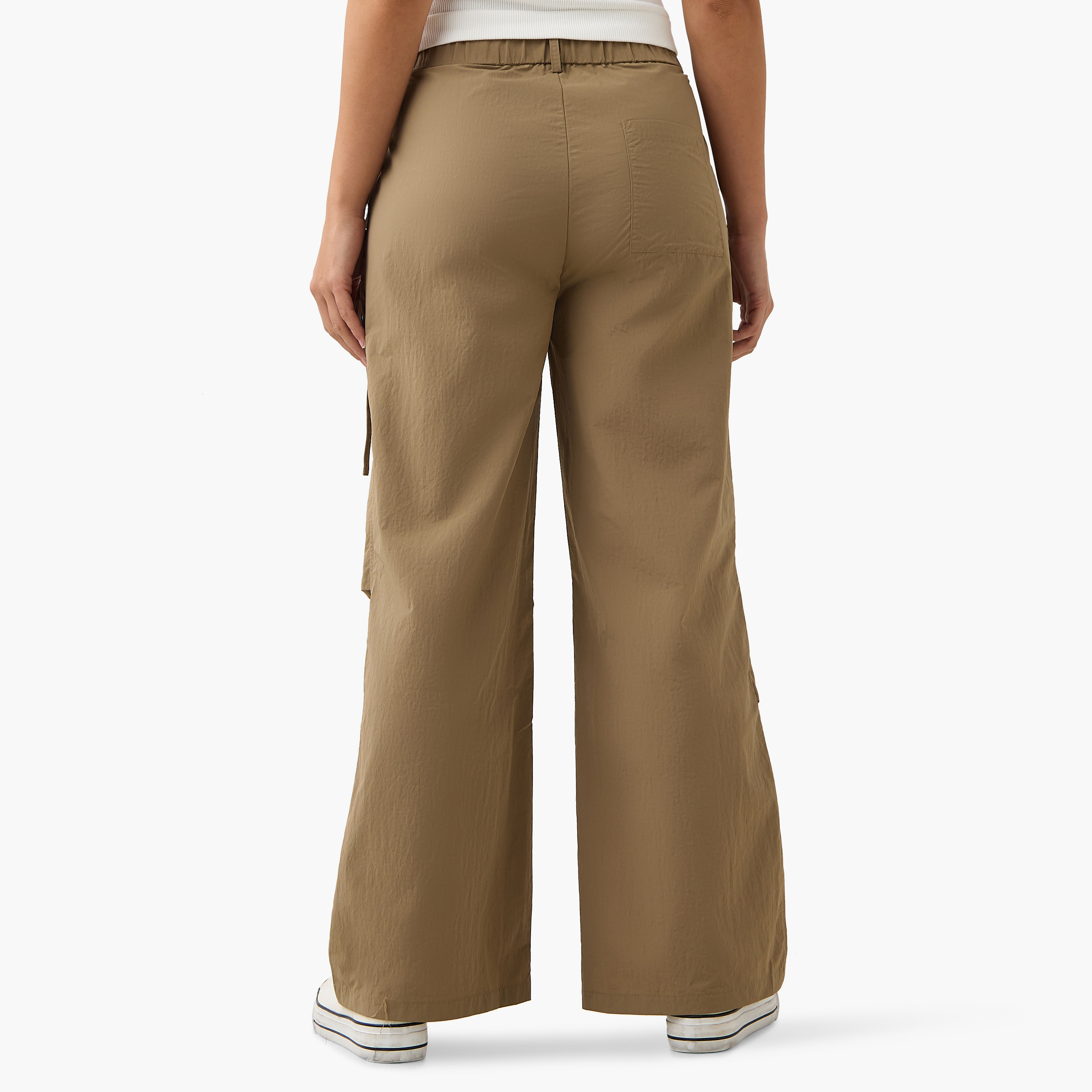 Regular Fit Pants with Pockets-women-clothing-bottoms-trousers-image-3